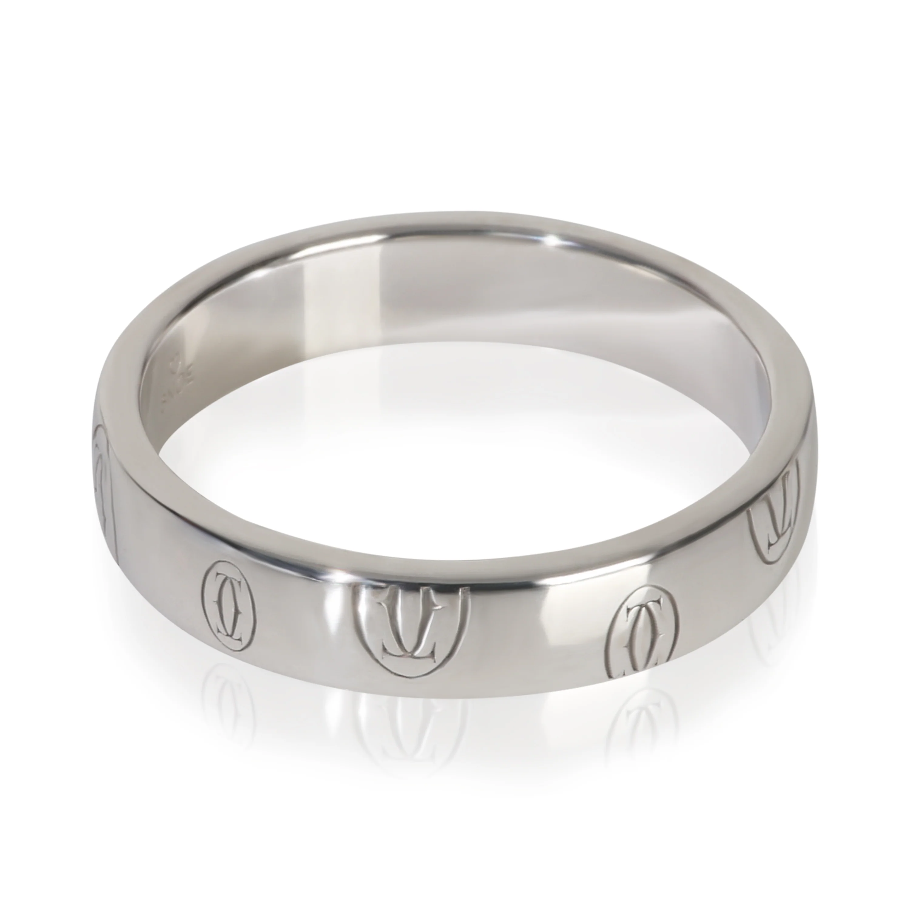 White Gold  Happy Birthday Band - Image 3