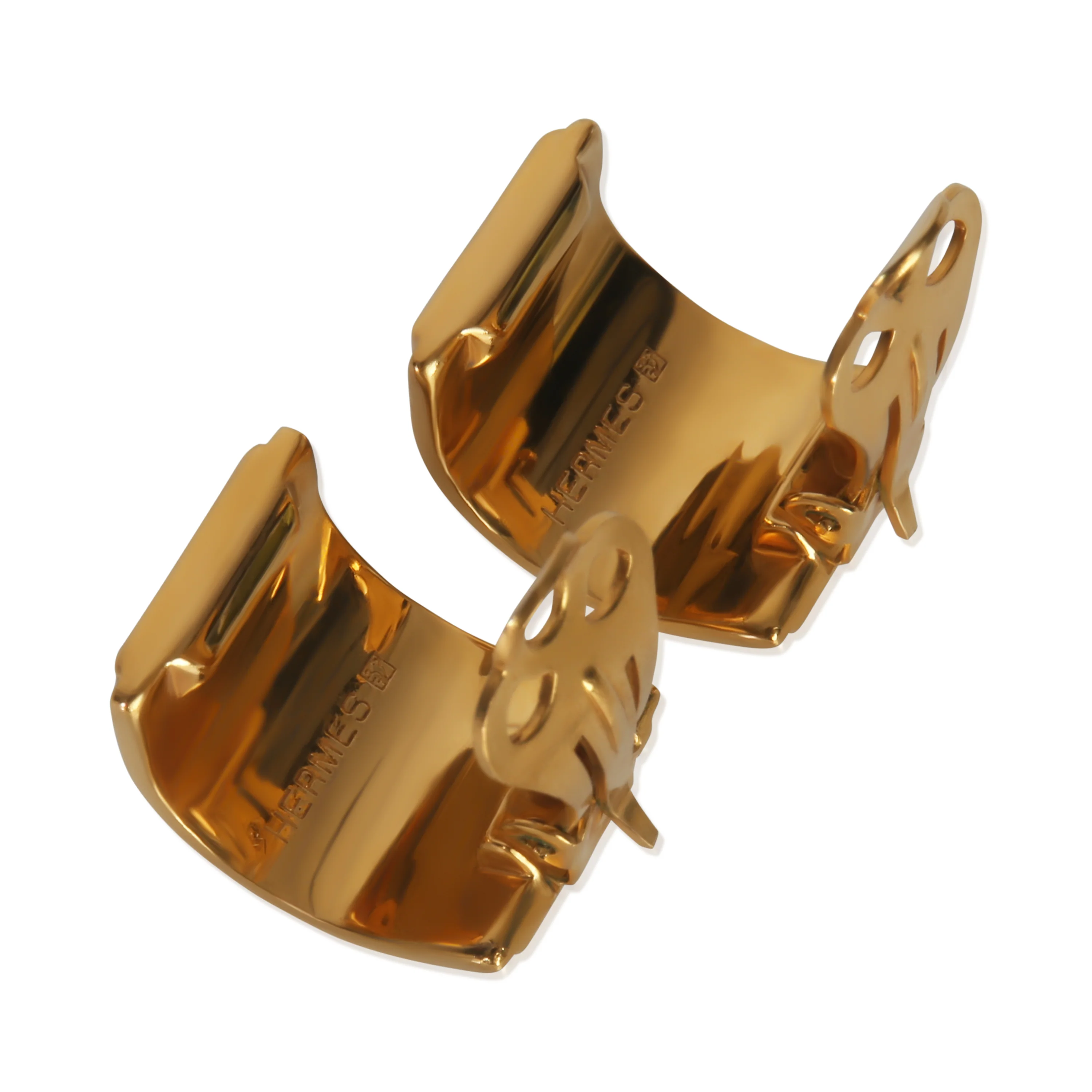 Gold-Plated  Vintage Clip On Earrings - Image 3
