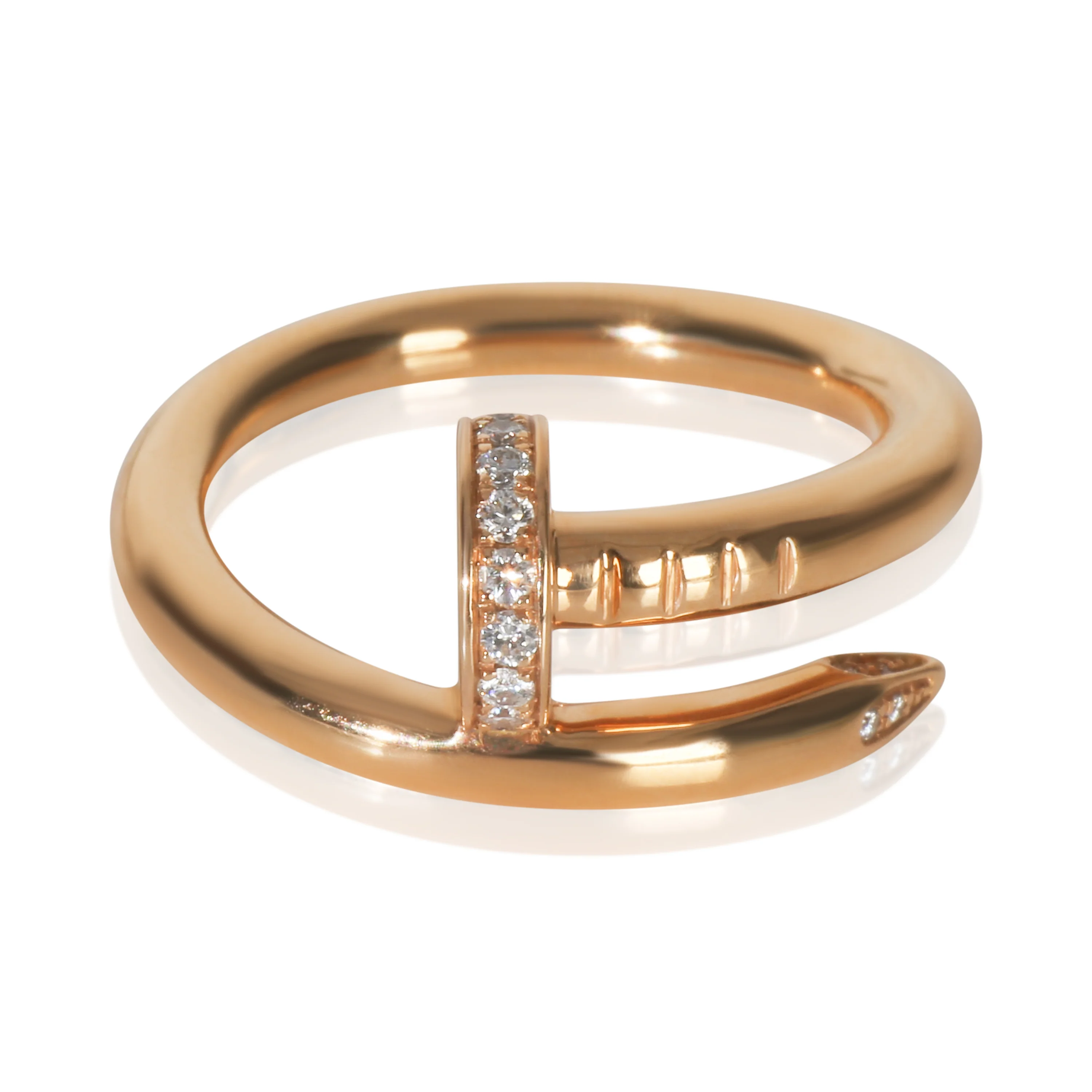 Rose Gold Diamond Juste Un Clou Ring