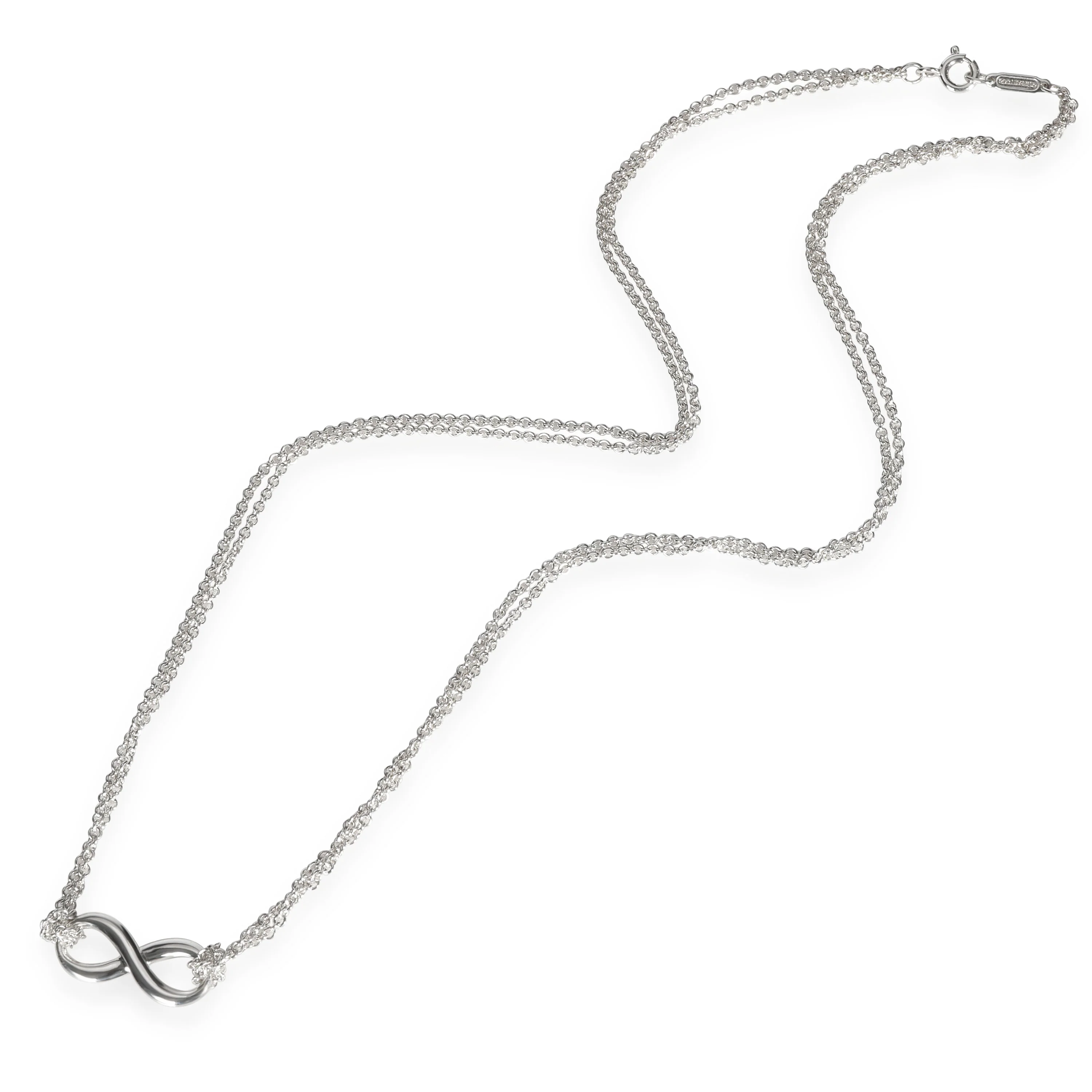 Sterling Silver  Infinity Necklace - Image 2