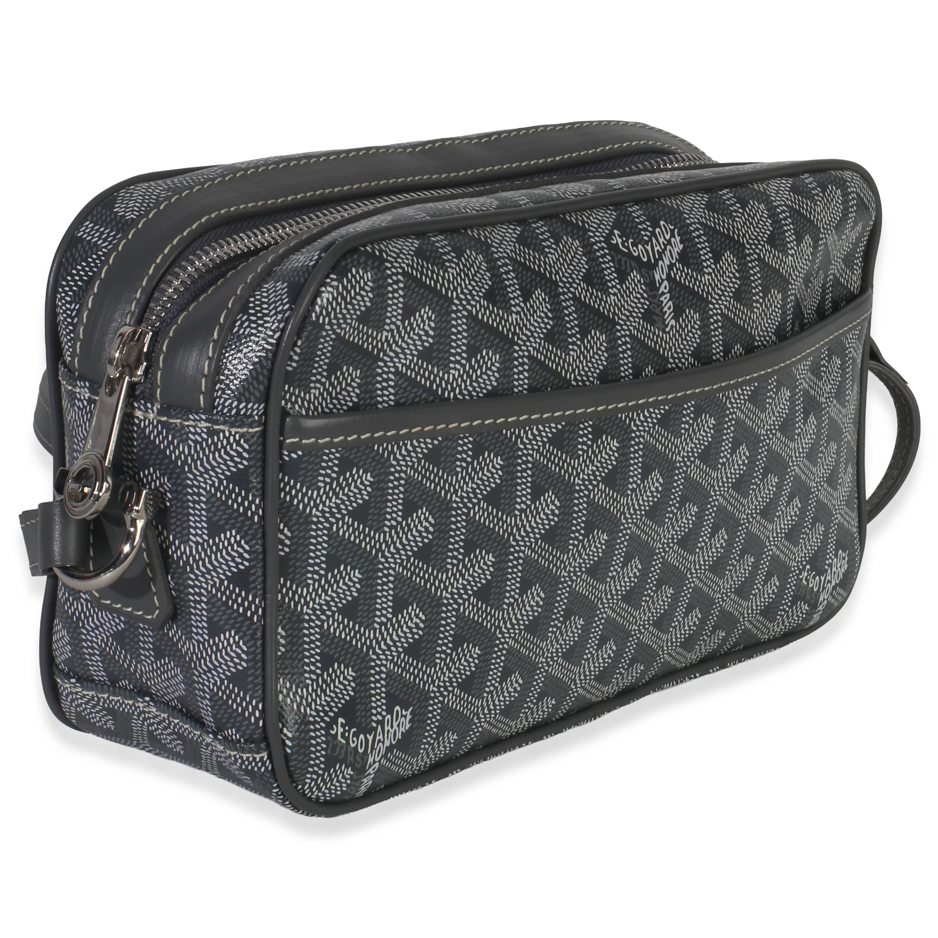 Grey Goyardine Canvas Sac Cap Vert PM - Image 3