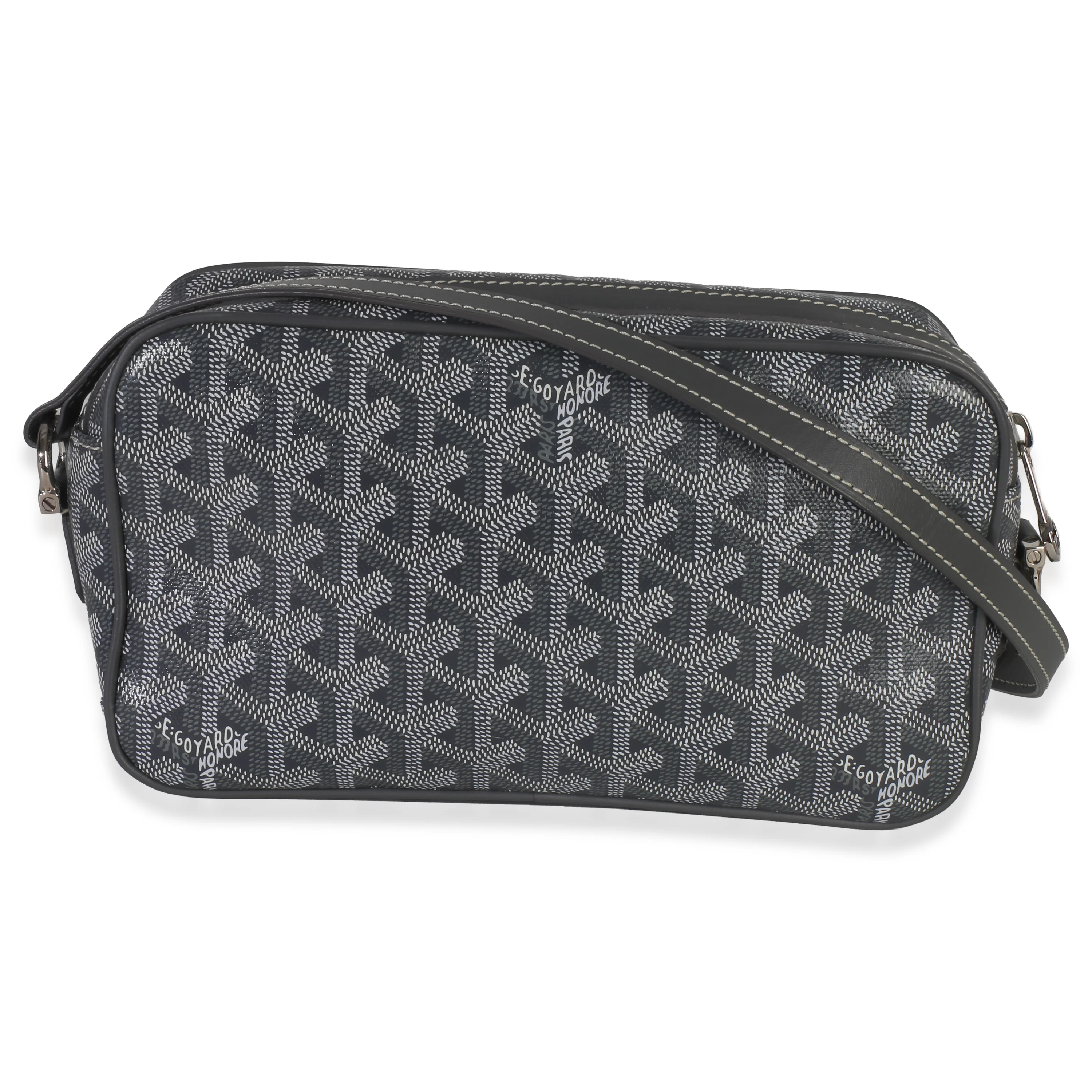 Grey Goyardine Canvas Sac Cap Vert PM - Image 4