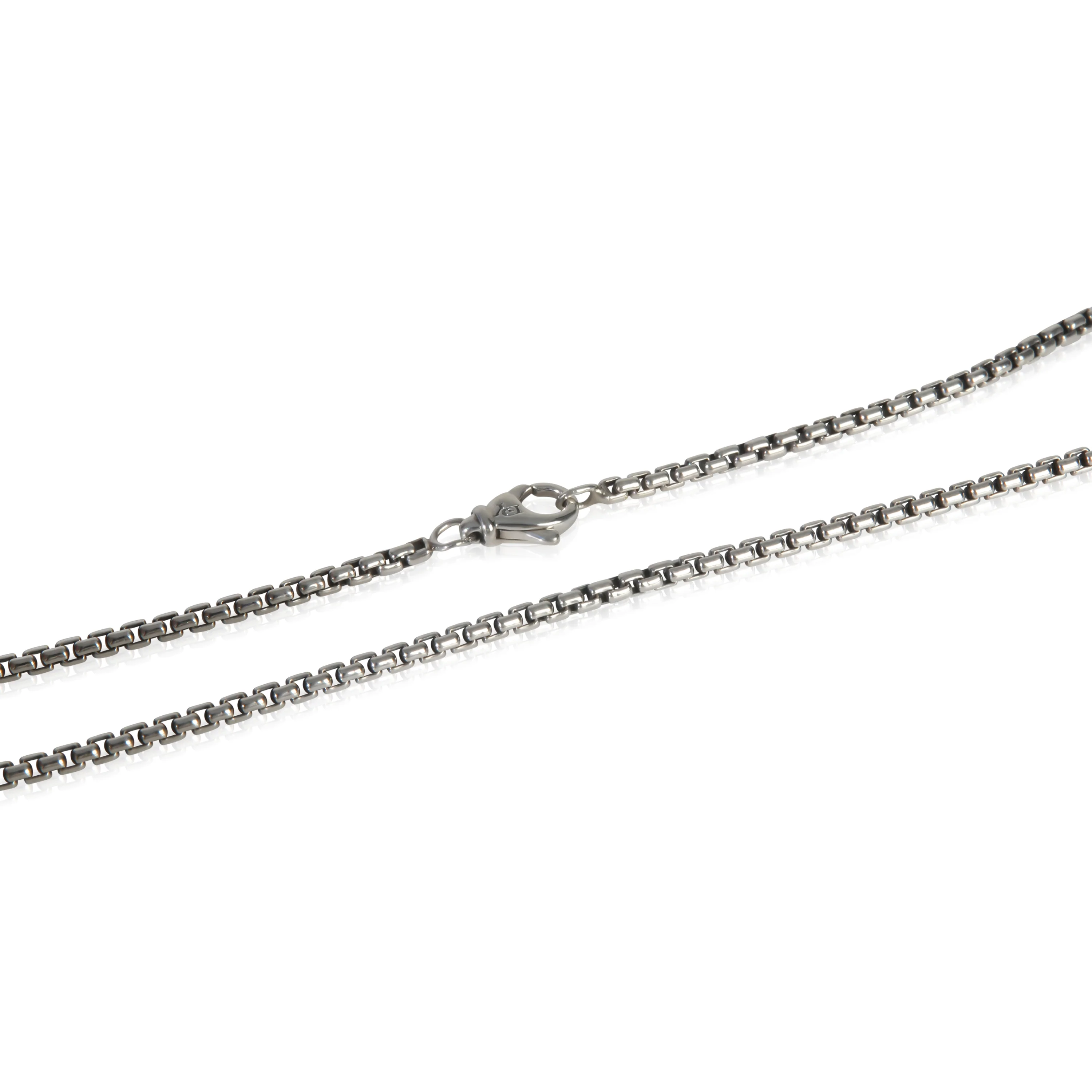 Sterling Silver  Box Chain Necklace - Image 2