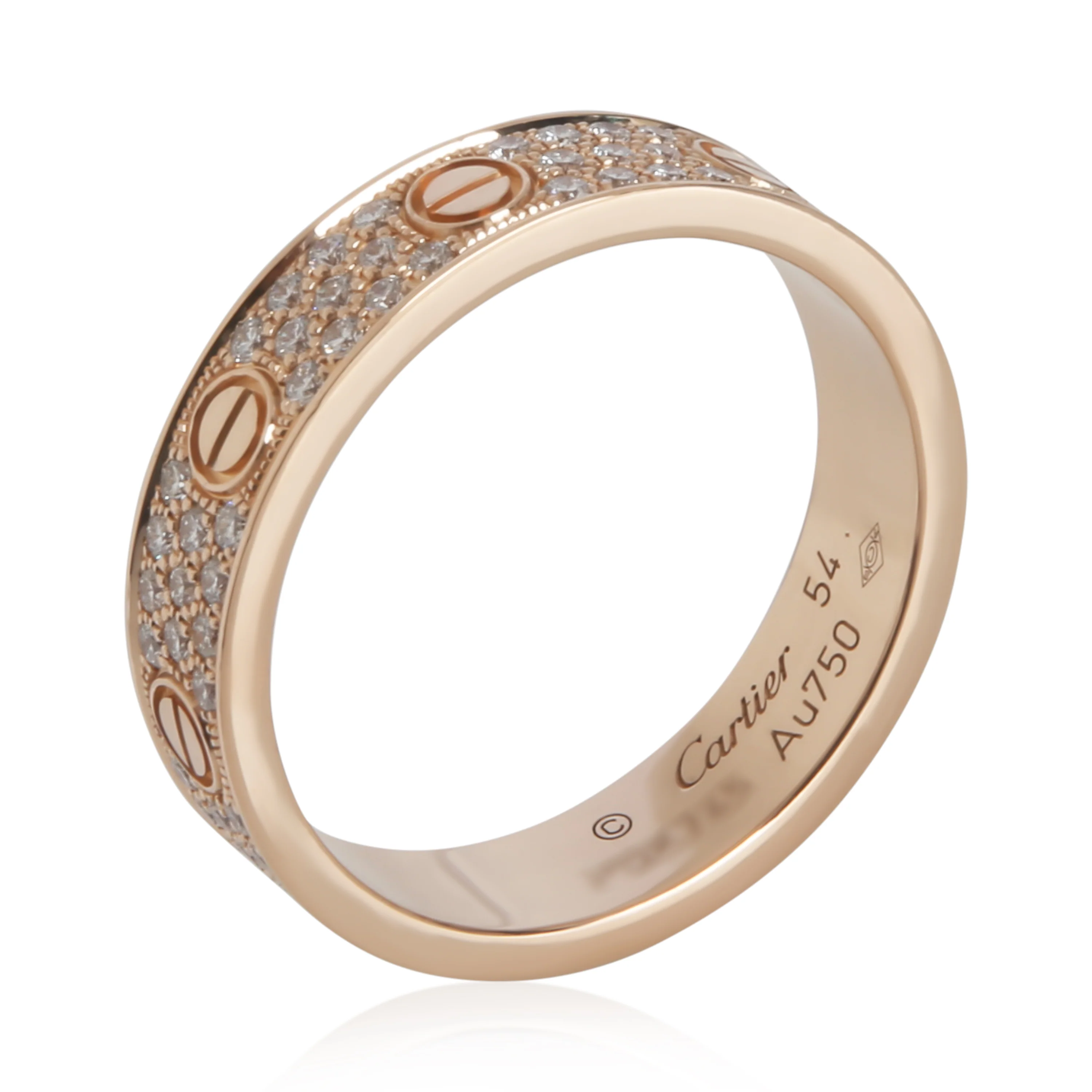 Rose Gold Diamond Small Model Love Ring - Image 4