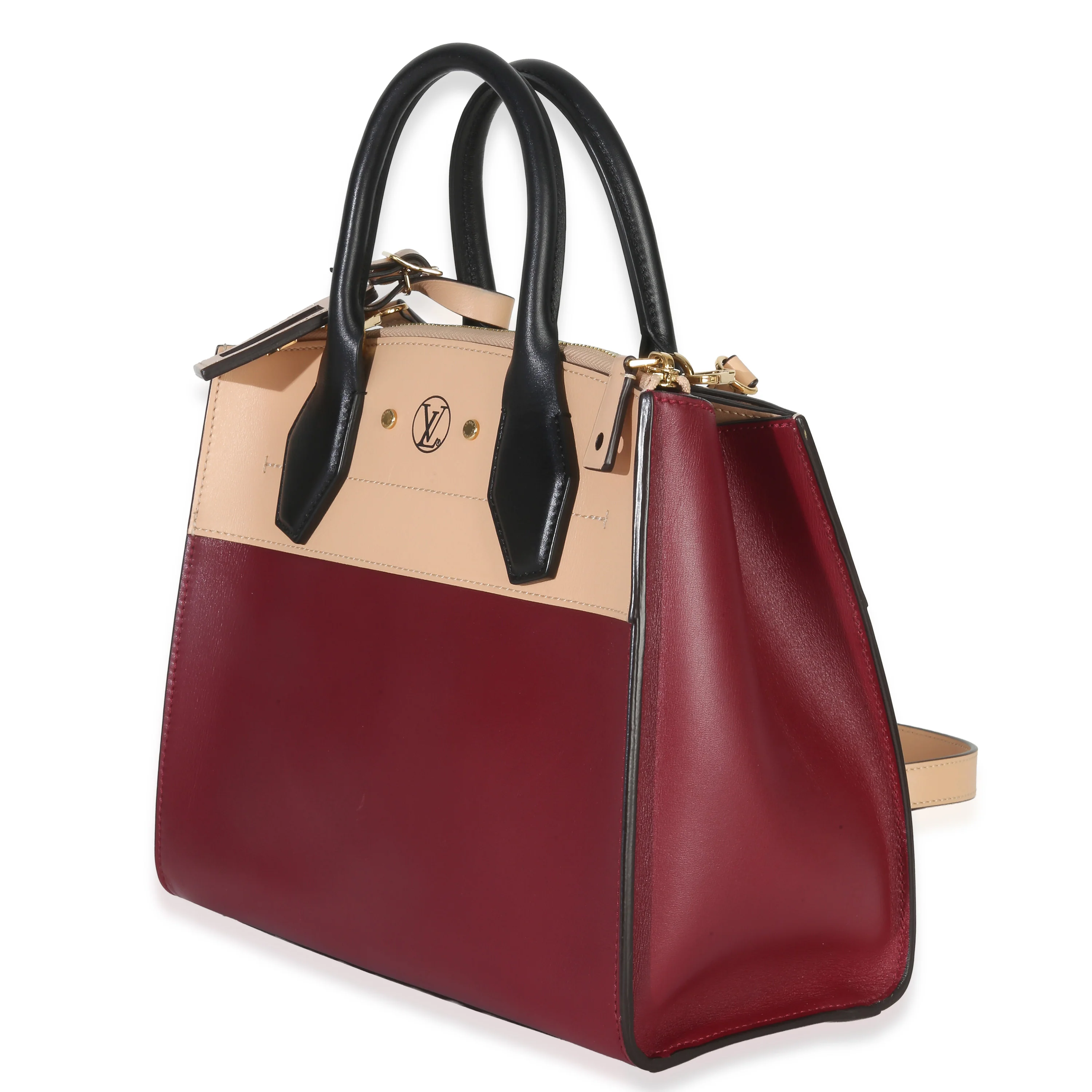 Beige Bordeaux Calfskin City Steamer PM - Image 2