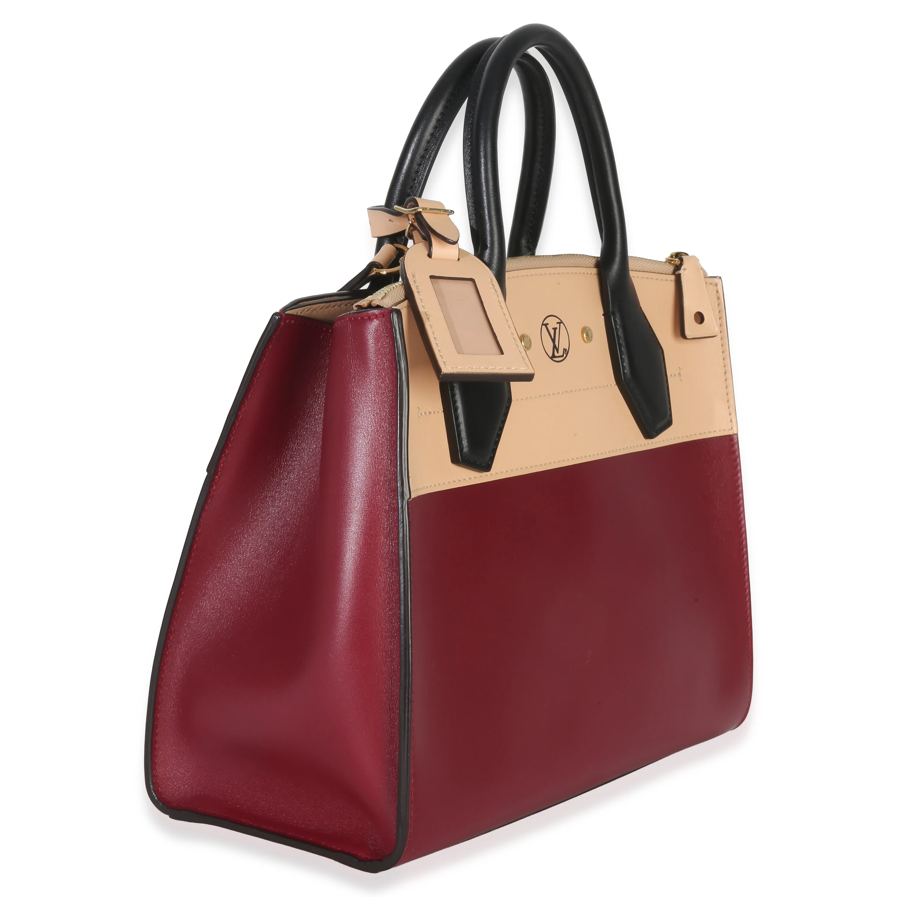 Beige Bordeaux Calfskin City Steamer PM - Image 3