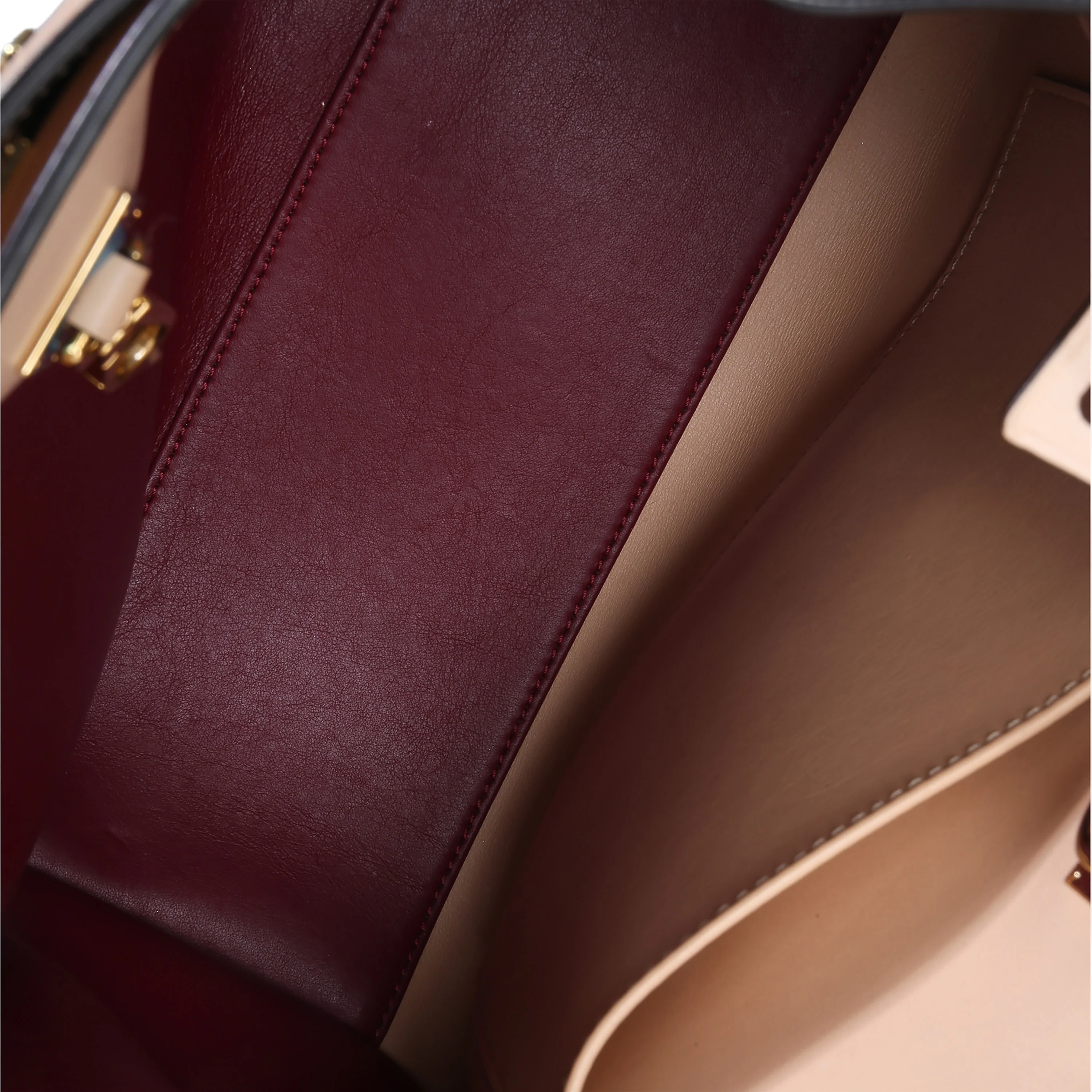 Beige Bordeaux Calfskin City Steamer PM - Image 8