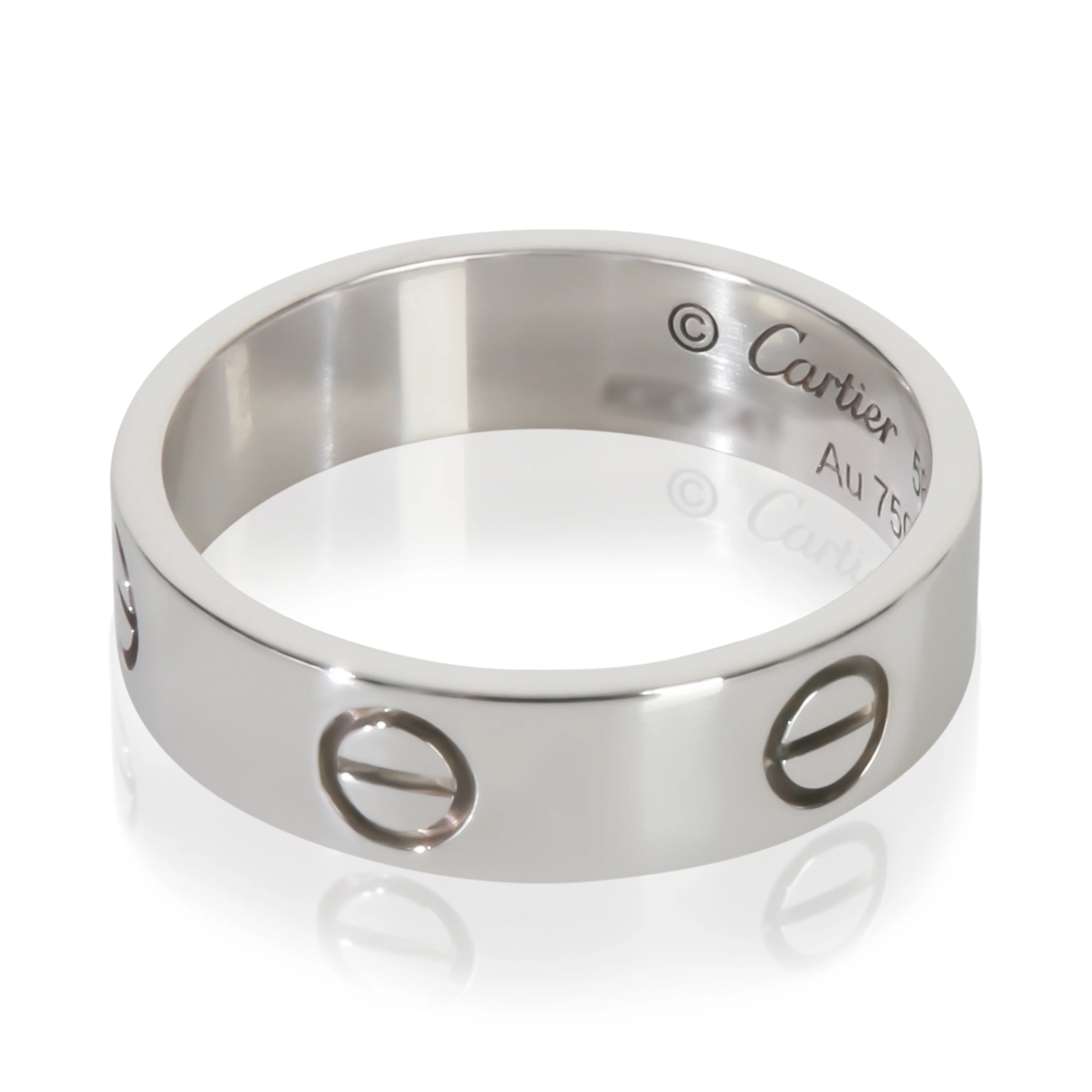 White Gold  Love Ring - Image 2