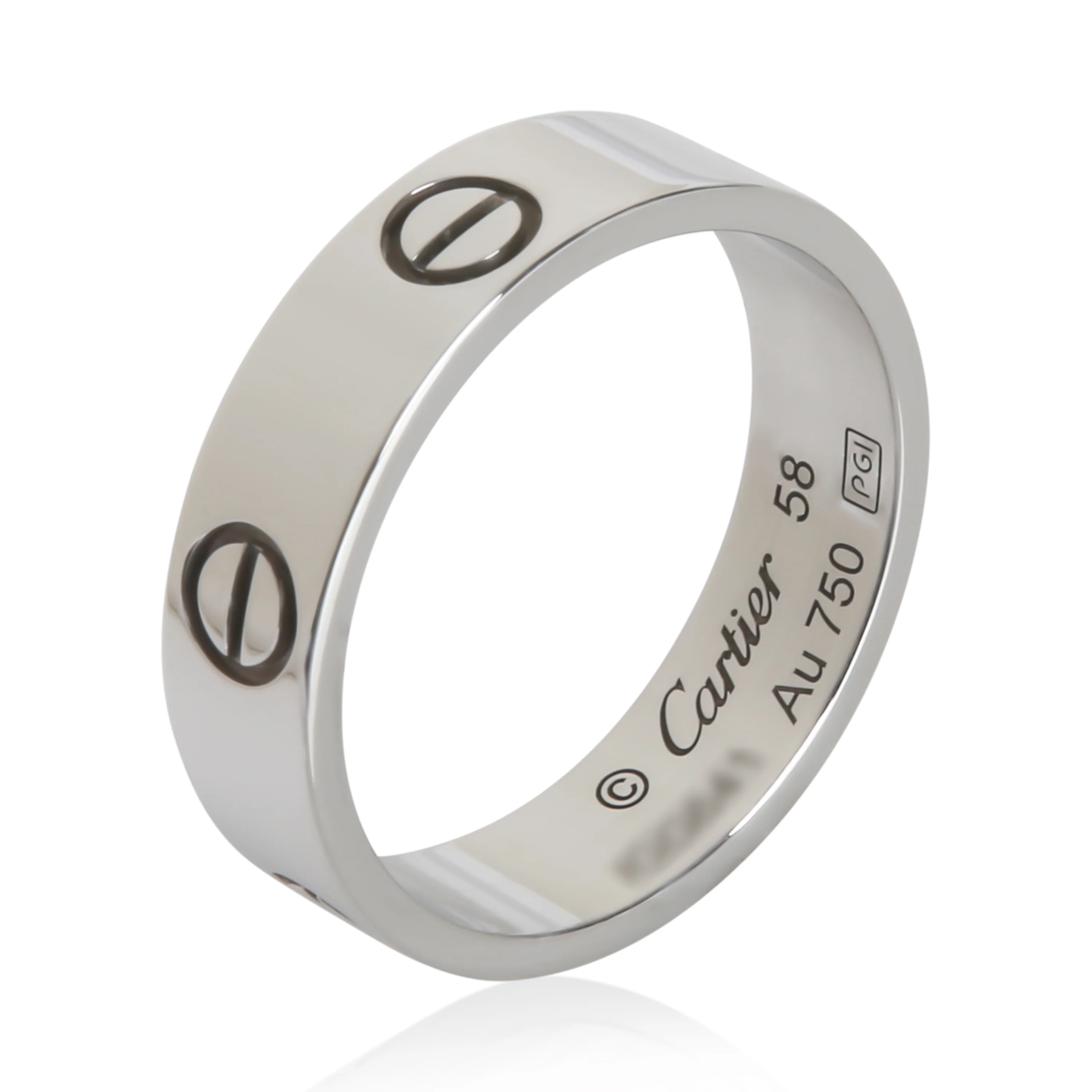 White Gold  Love Ring - Image 4