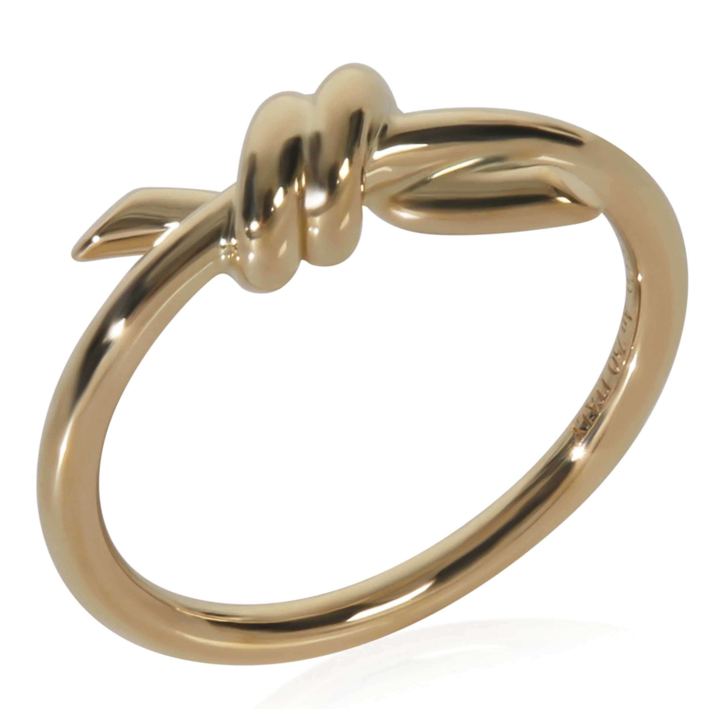 Yellow Gold Knot Ring - Image 6