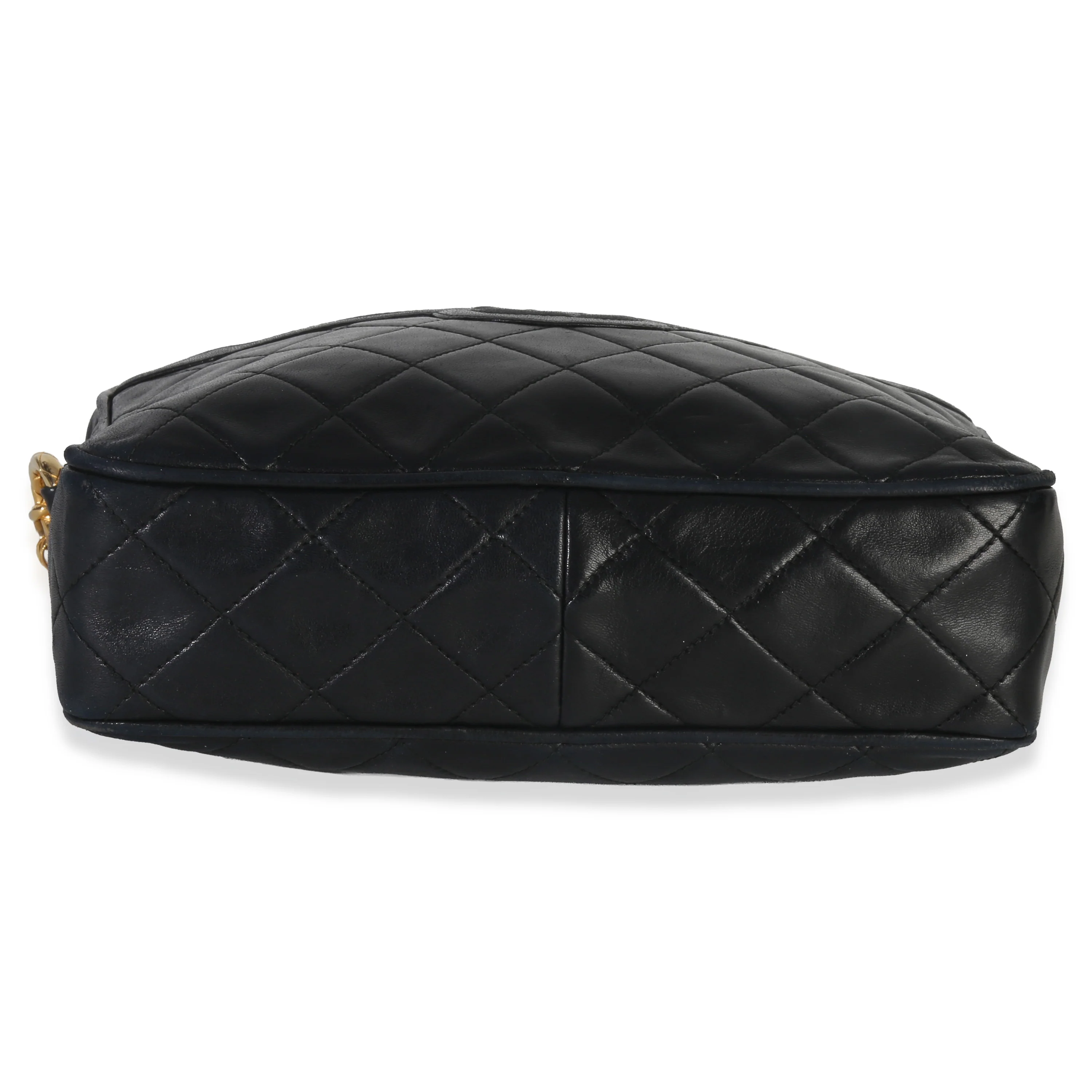 Vintage Black Quilted Lambskin Small Tassel Camera Bag - Image 5