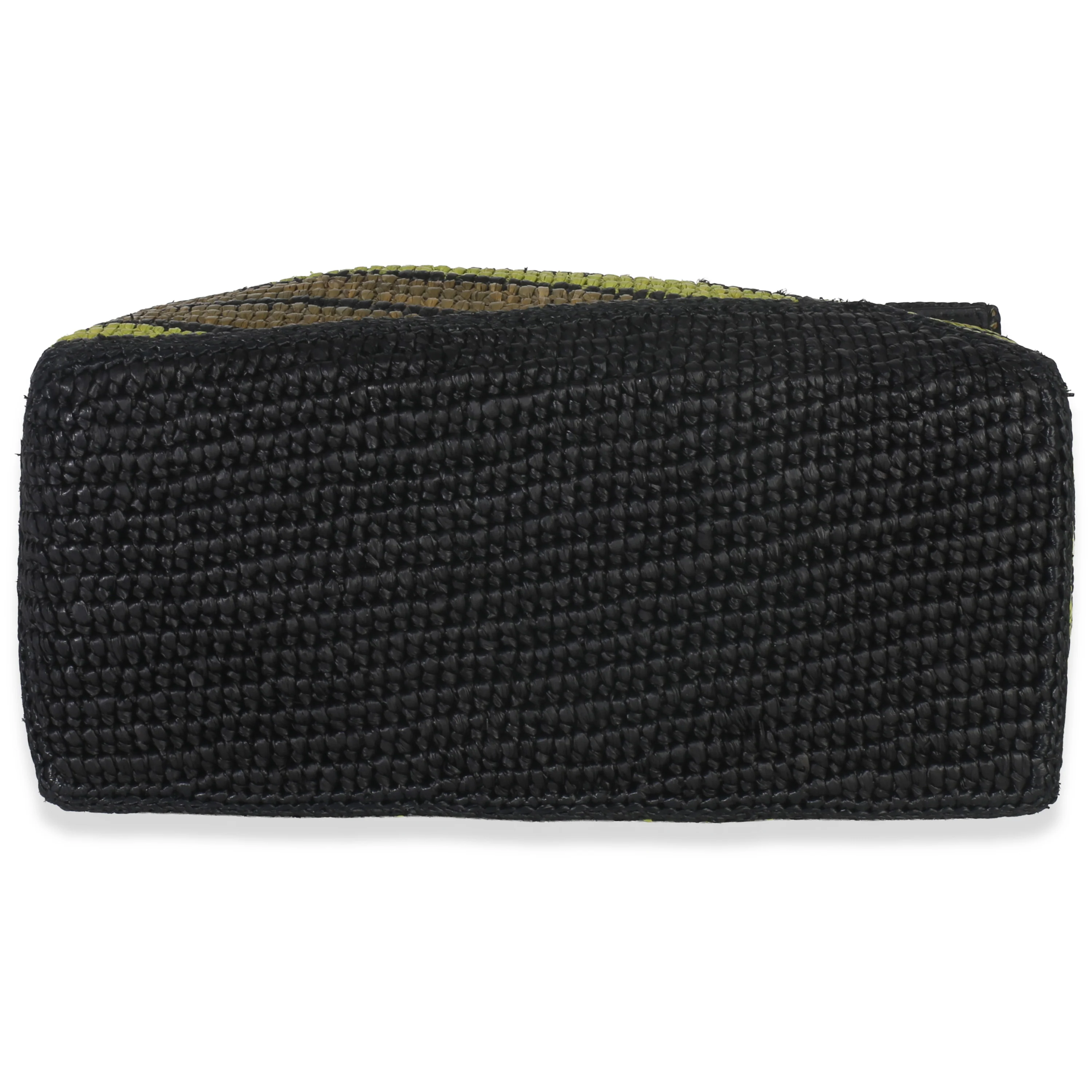 Anise Olive Raffia Calfskin Small Puzzle Bag - Image 5
