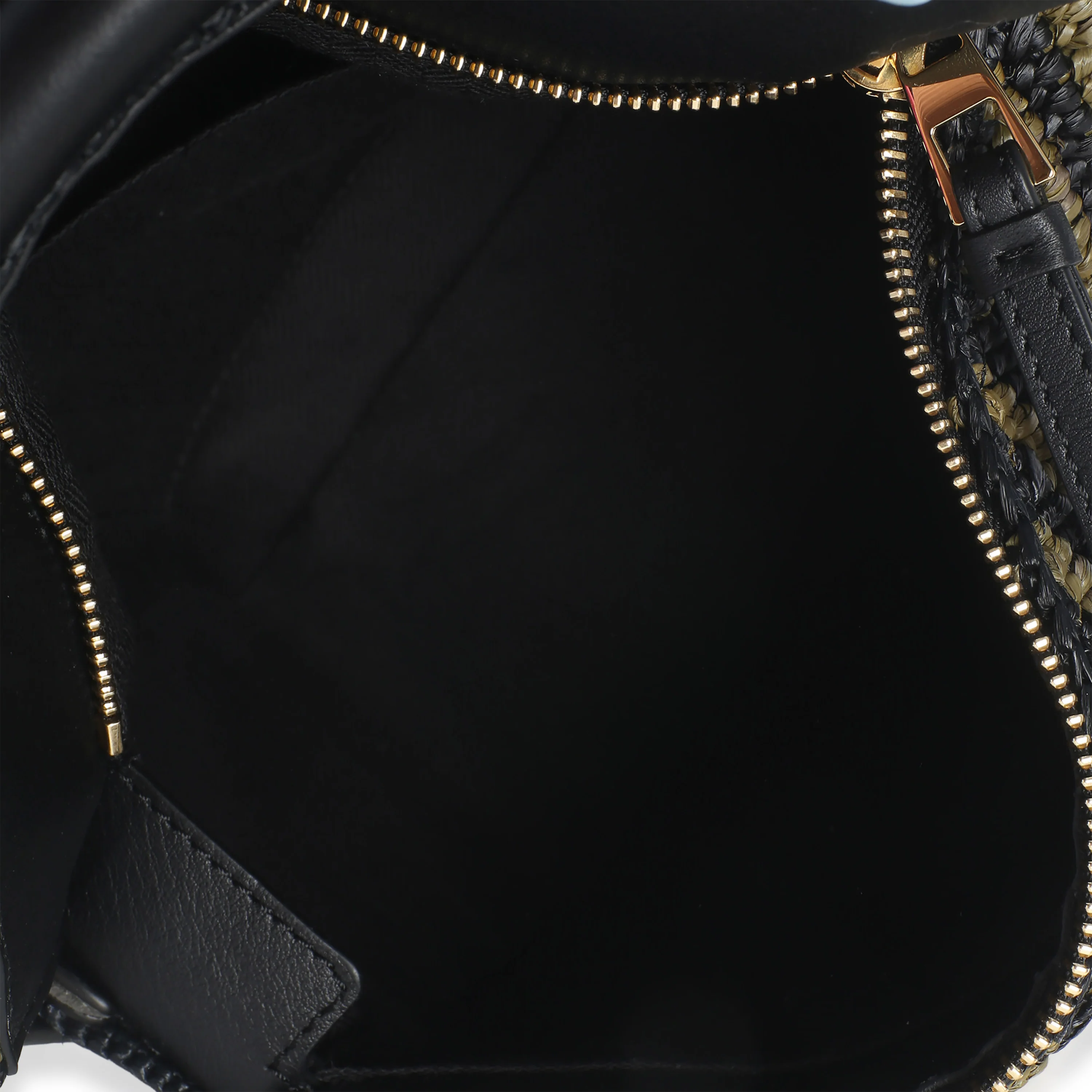 Anise Olive Raffia Calfskin Small Puzzle Bag - Image 8