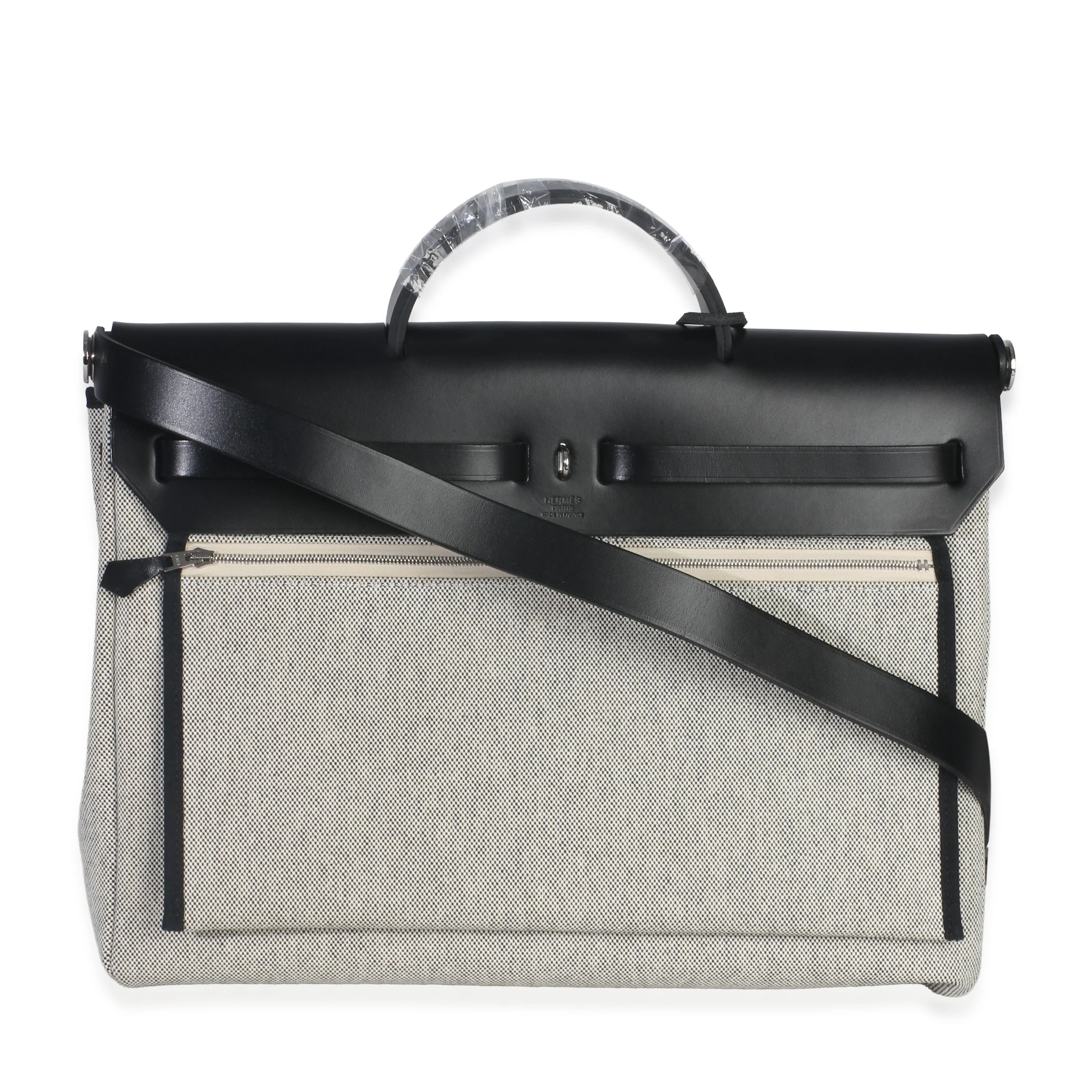 Vache Hunter Toile Ecru Black Herbag Zip Retourne Messenger 39 PHW - Image 4