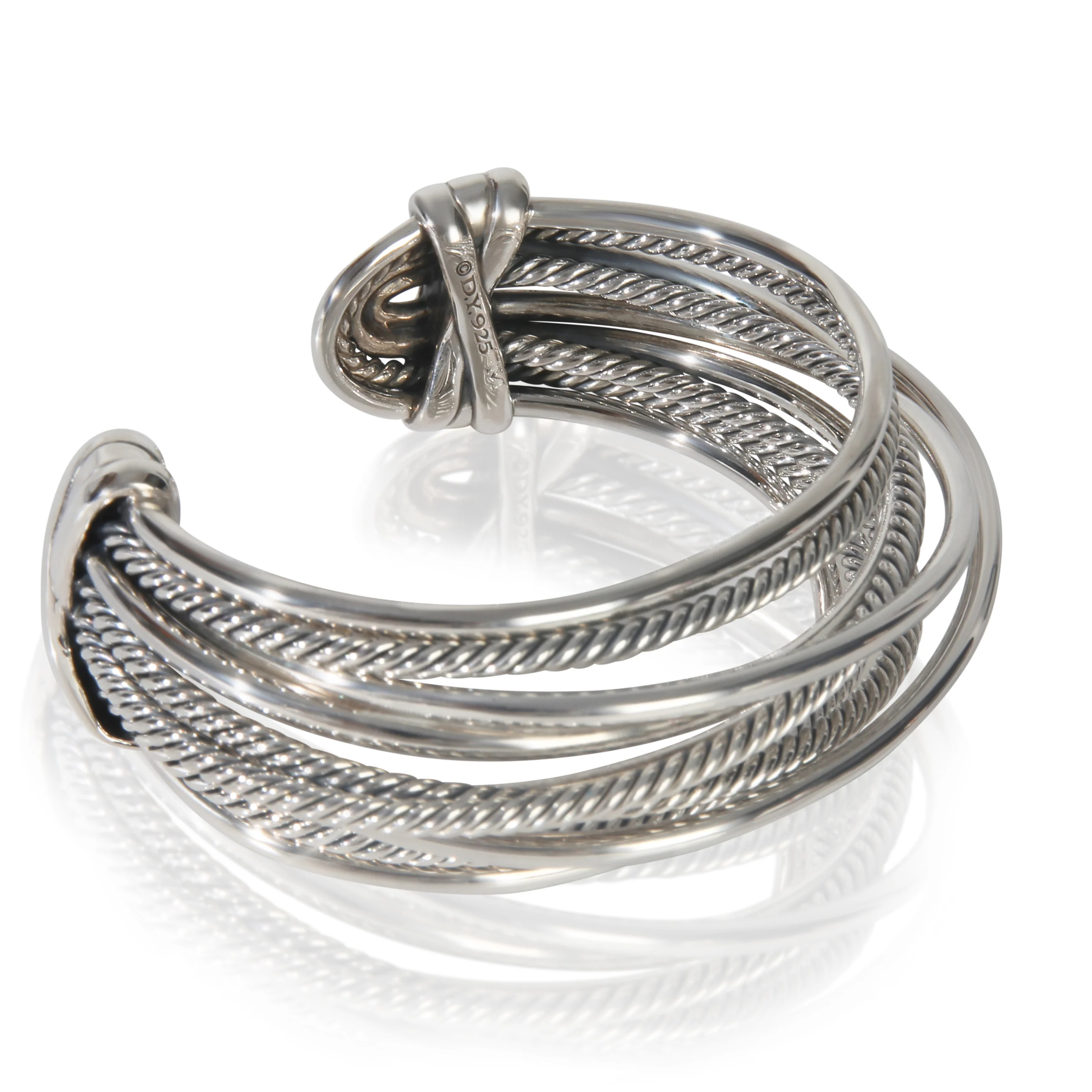Sterling Silver Crossover Bracelet - Image 4