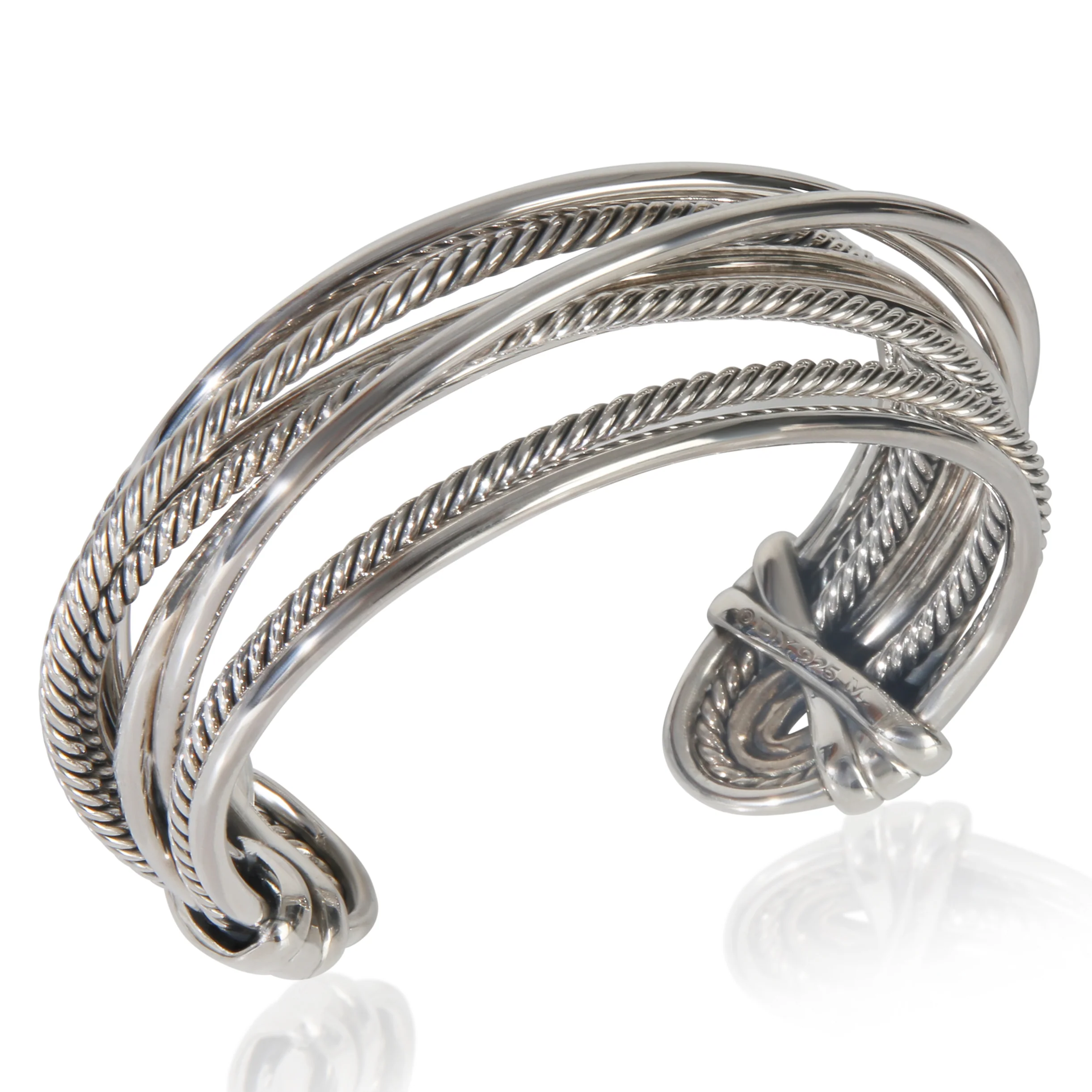 Sterling Silver Crossover Bracelet - Image 6
