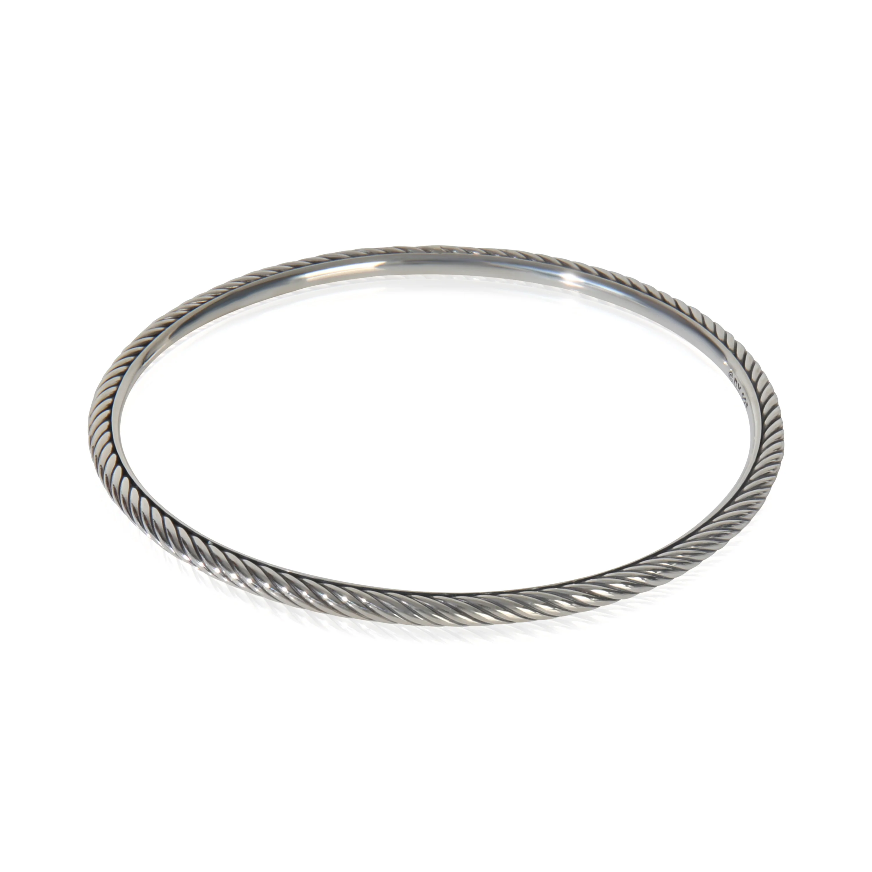 Sterling Silver Cable Slip On Bracelet - Image 2