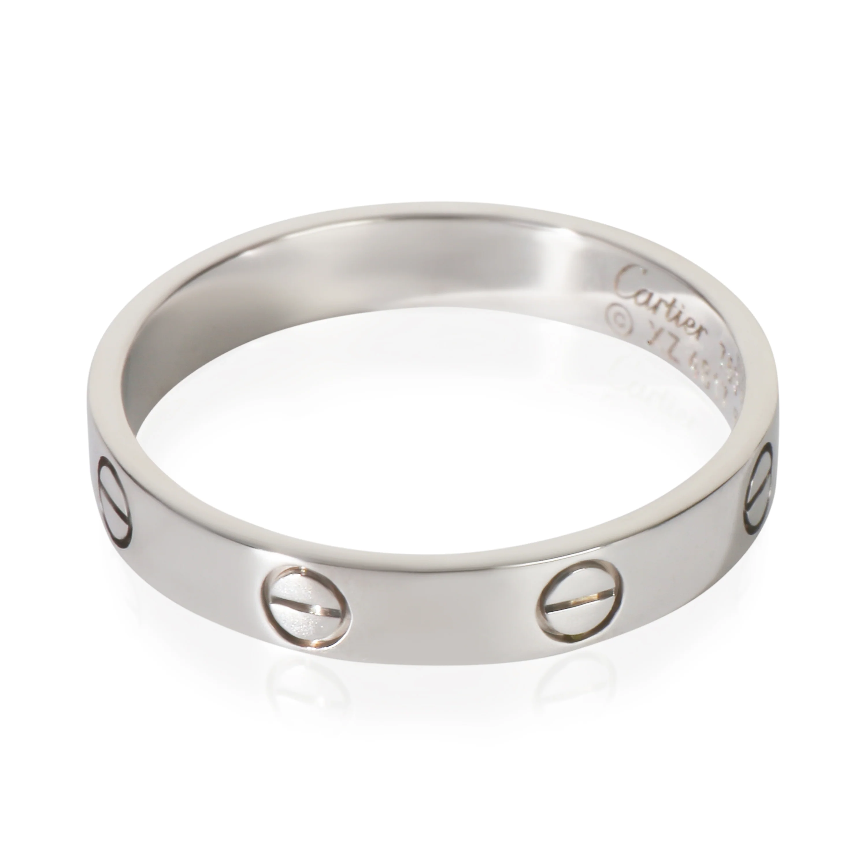 White Gold Small Model Love Ring - Image 2