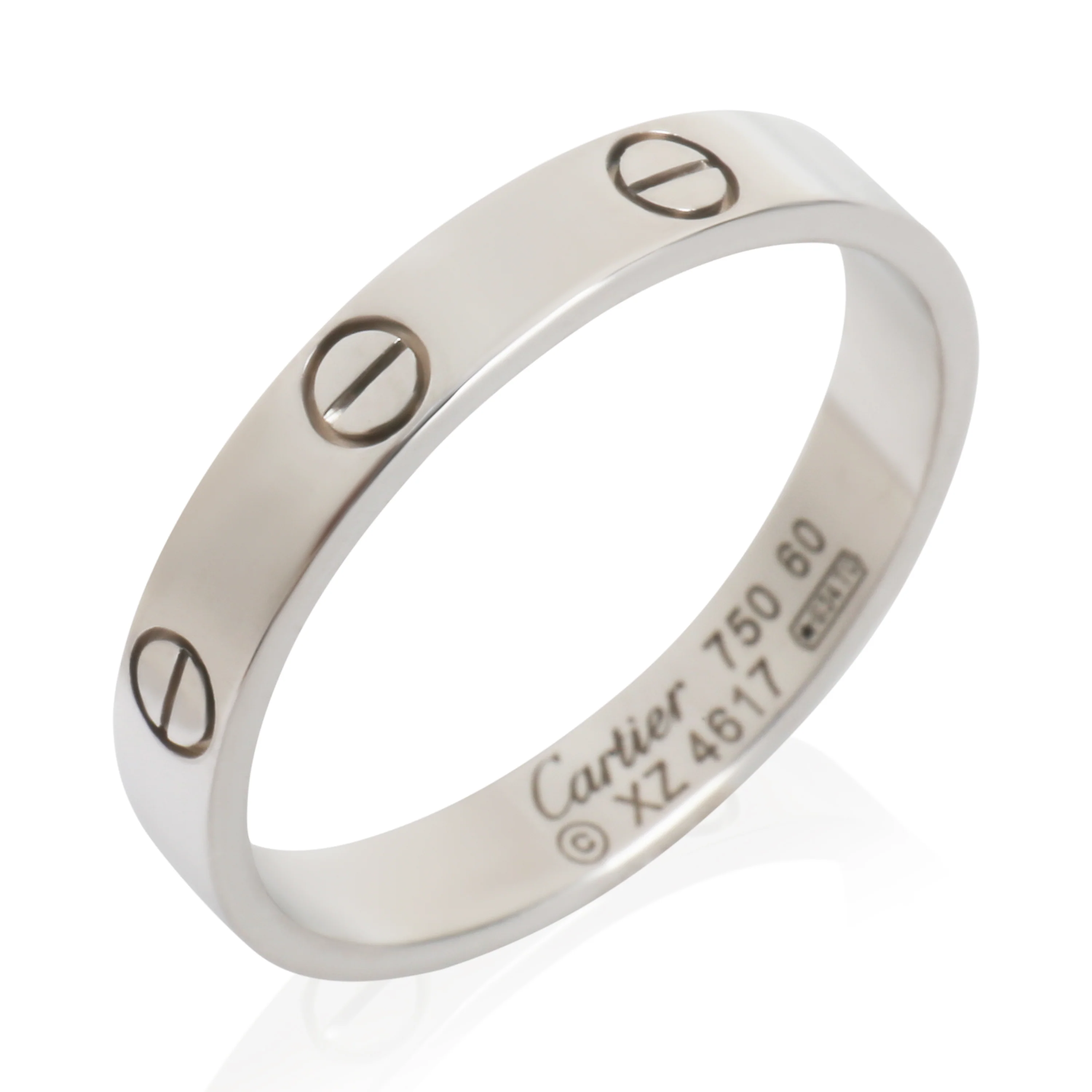 White Gold Small Model Love Ring - Image 4