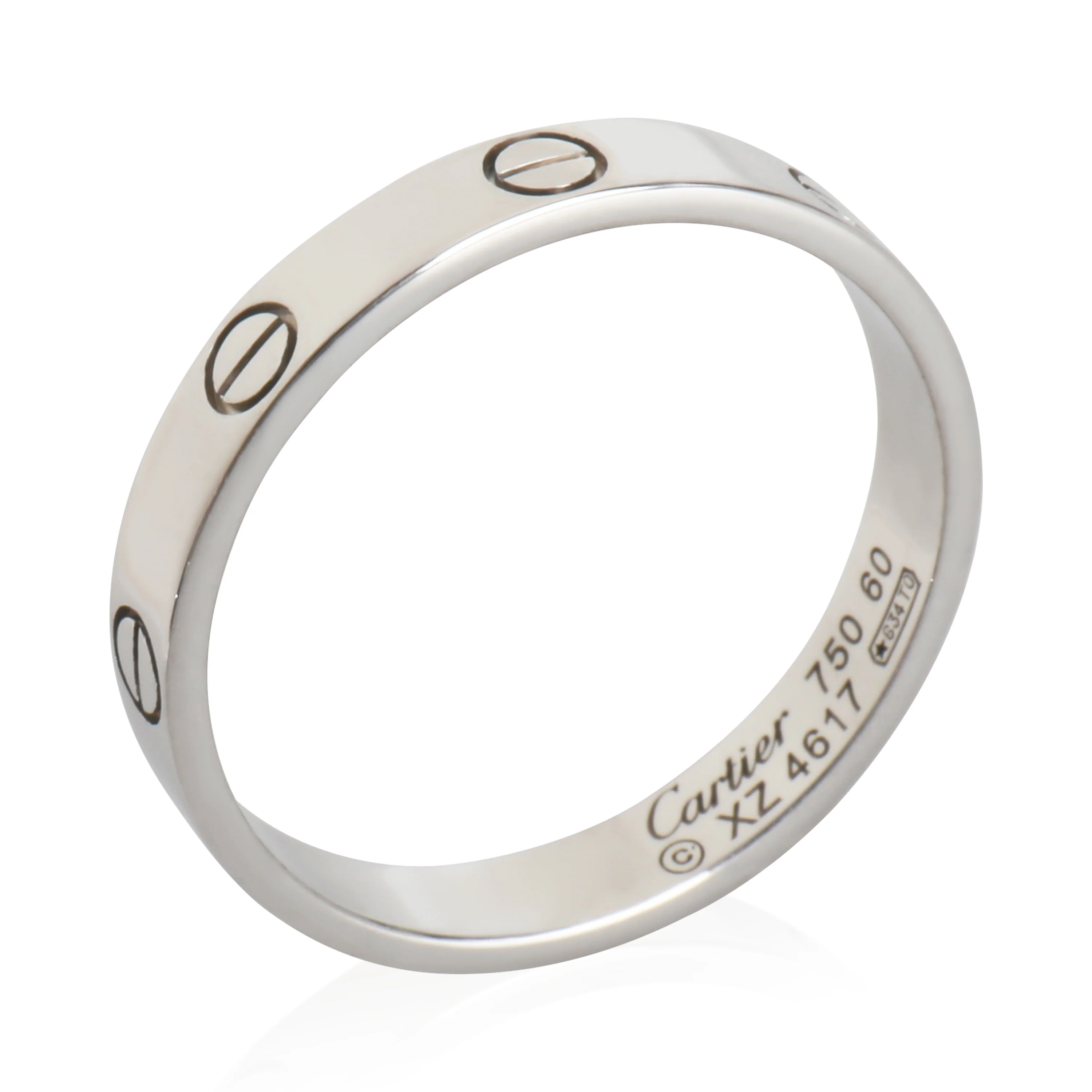 White Gold Small Model Love Ring - Image 6