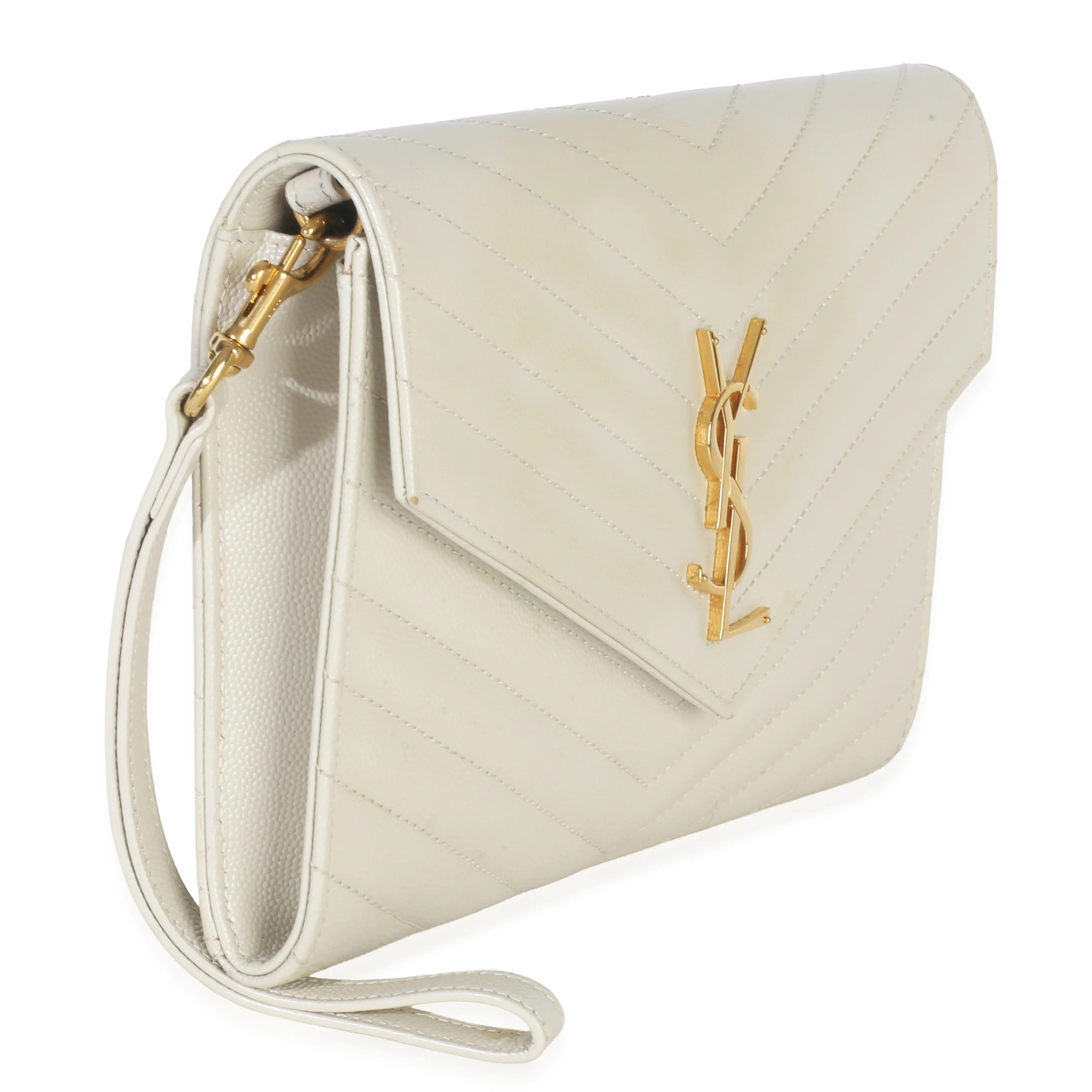 Creama Soft Grain De Poudre Triquilt Monogram Clutch - Image 3