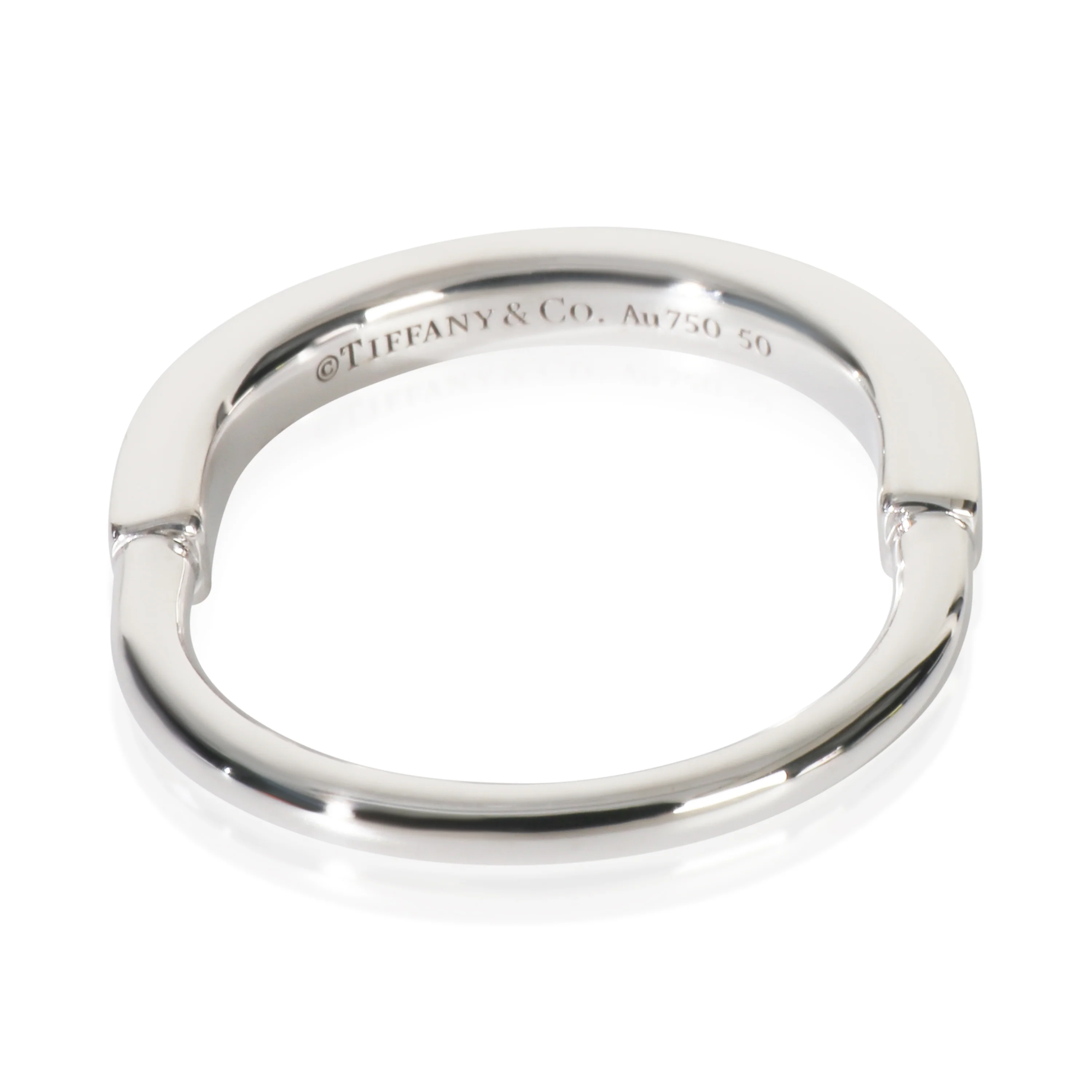White Gold Lock Ring - Image 3