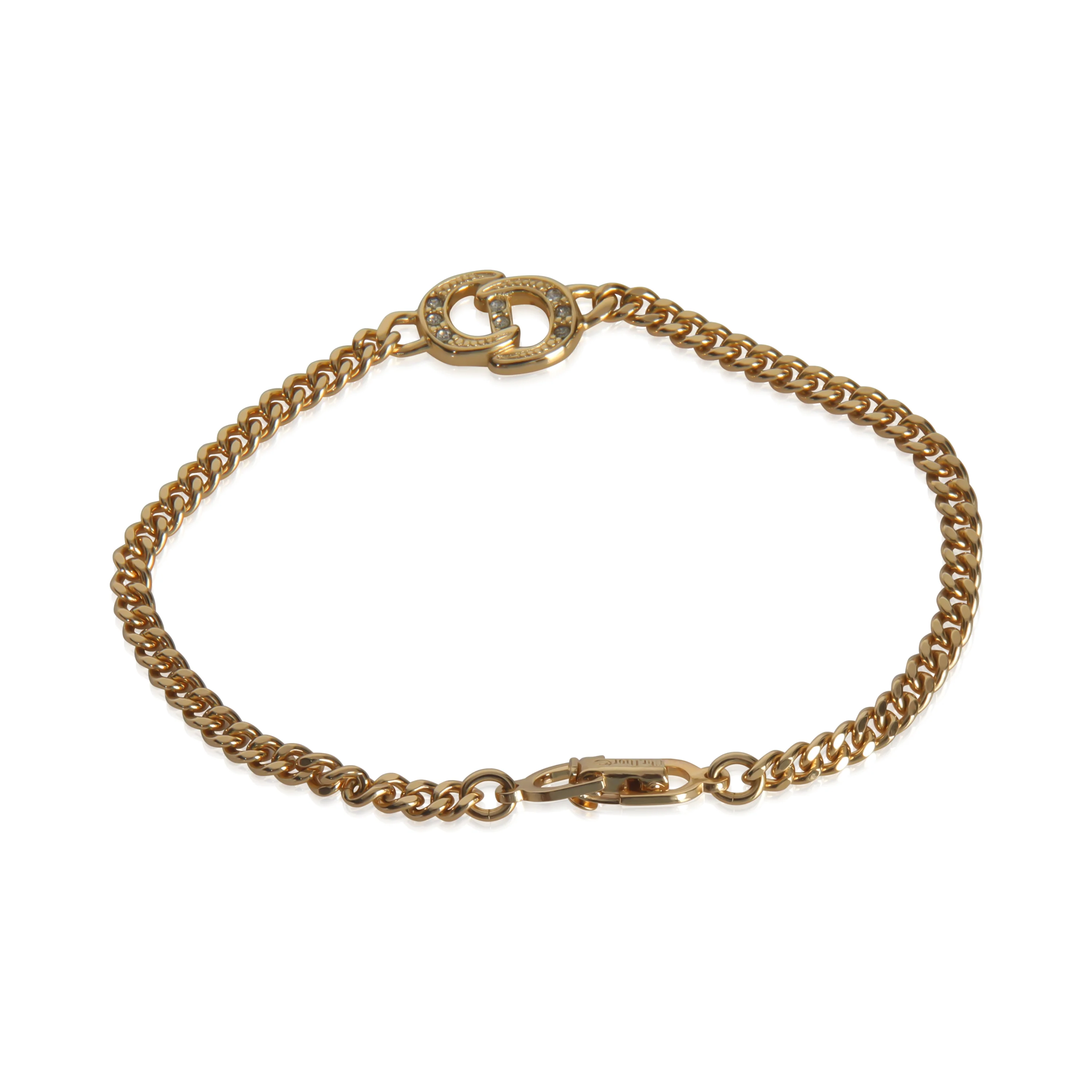 Gold-Plated  Crstyal CD Bracelet - Image 3