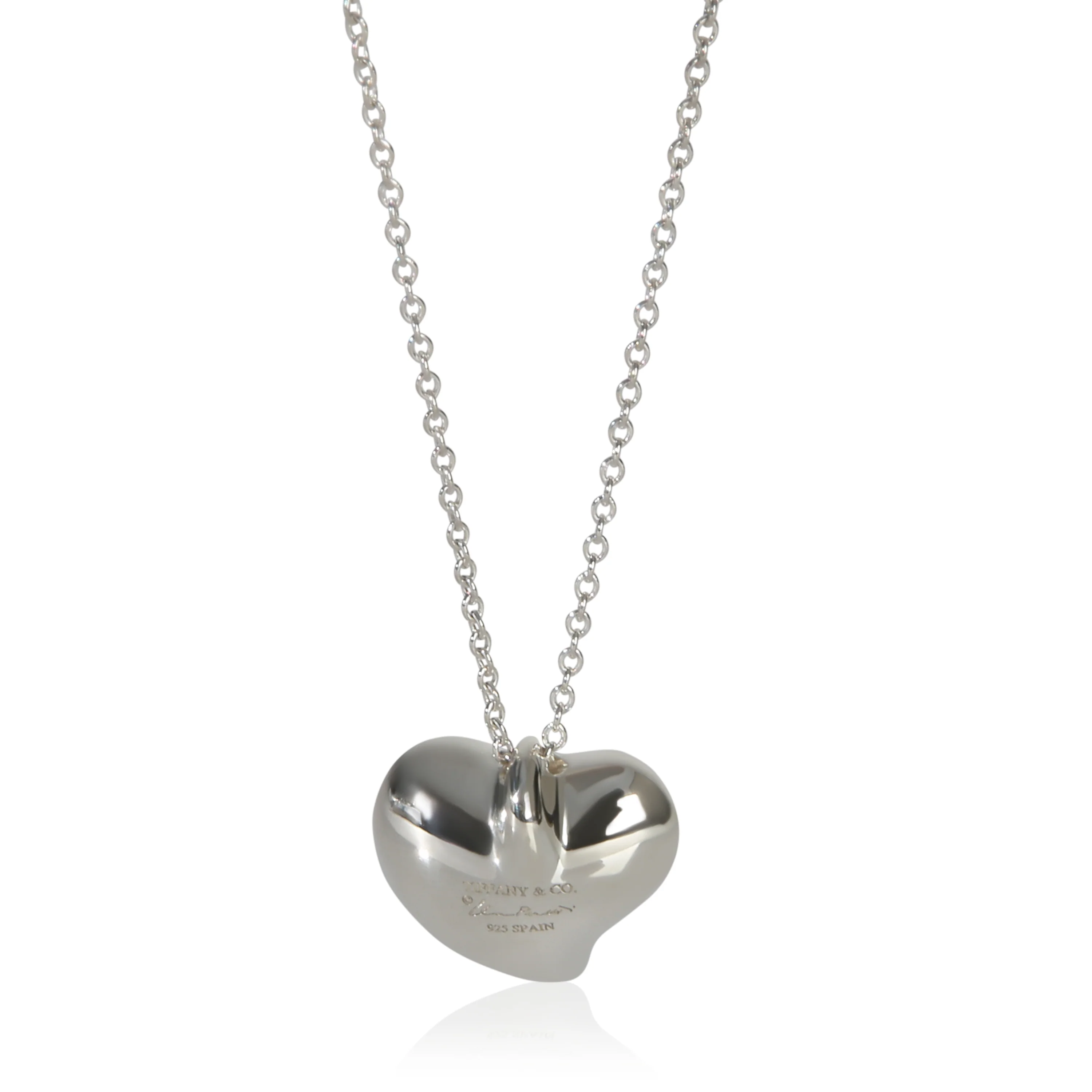Sterling Silver  Elsa Peretti Full Heart Pendant