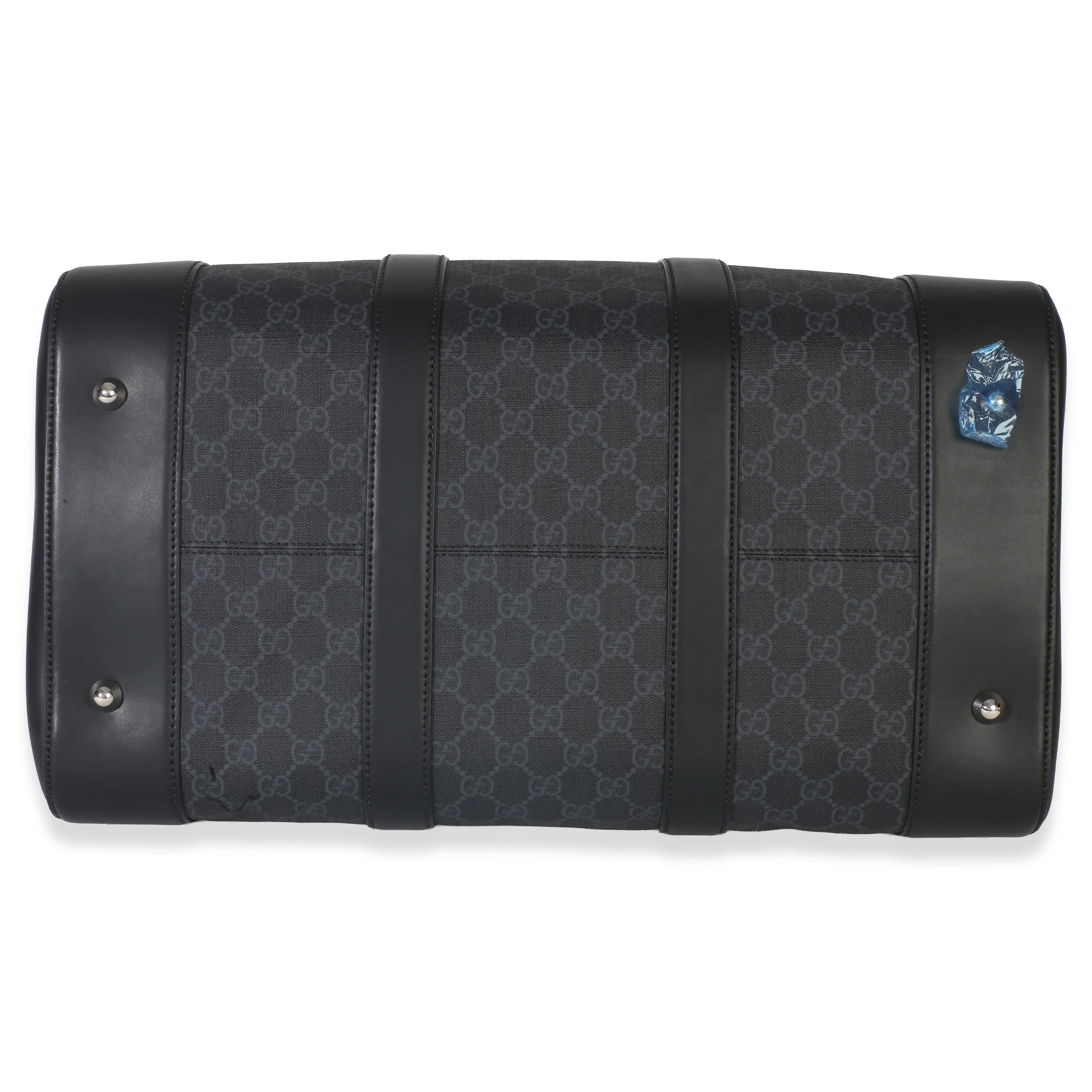 Black GG Supreme Canvas Web Duffle Bag - Image 5