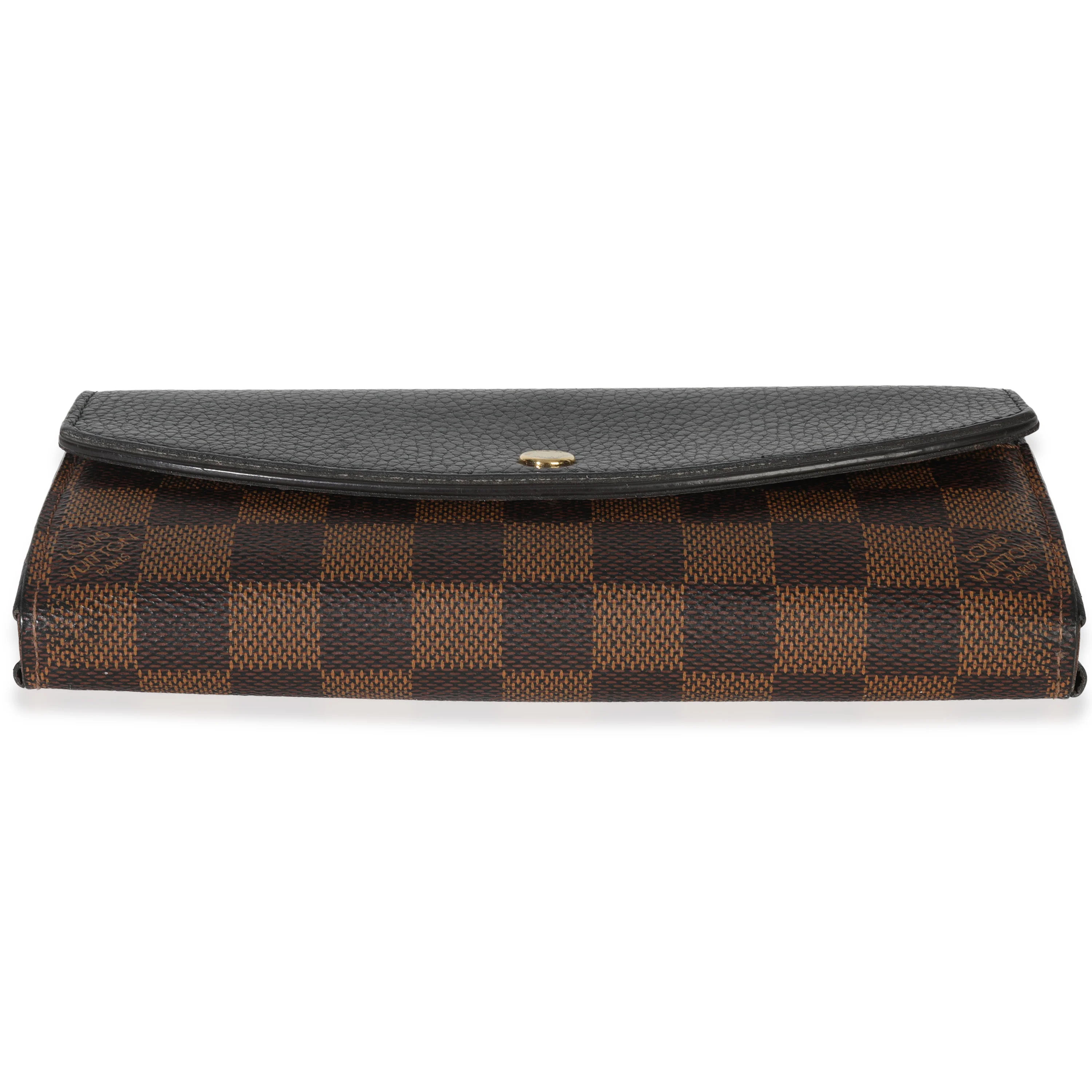 Black Damier Ebene Canvas Normandy Wallet - Image 5