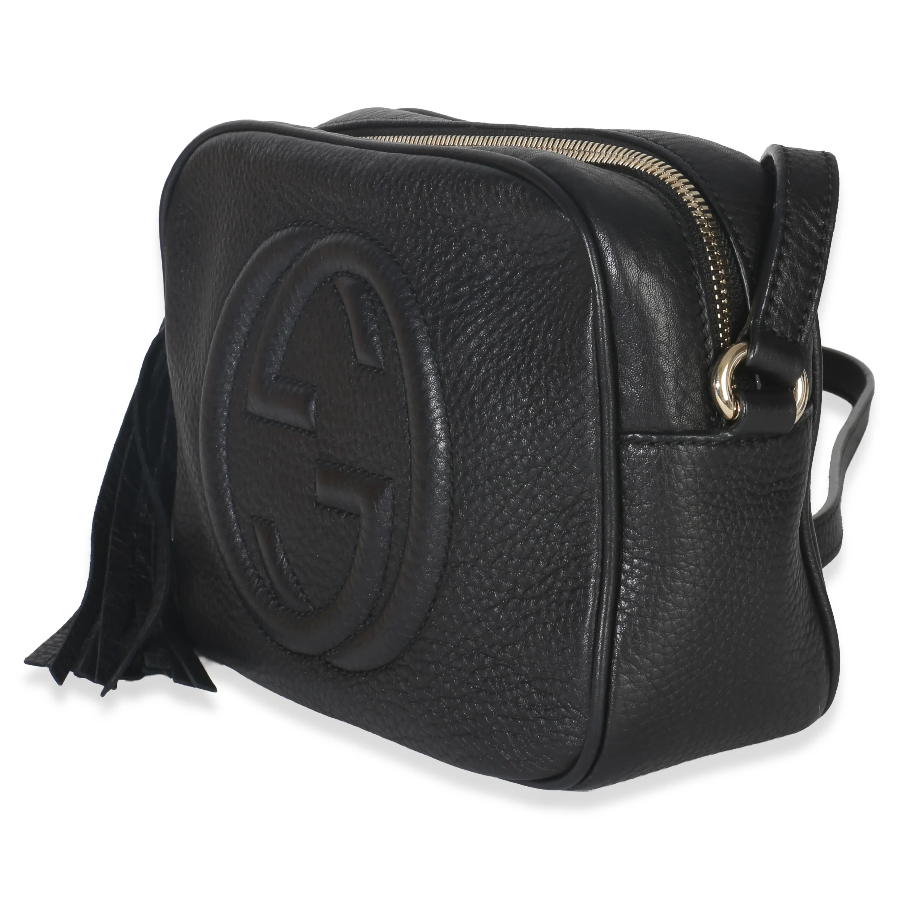 Black Pebbled Calfskin Small Soho Disco Crossbody - Image 2
