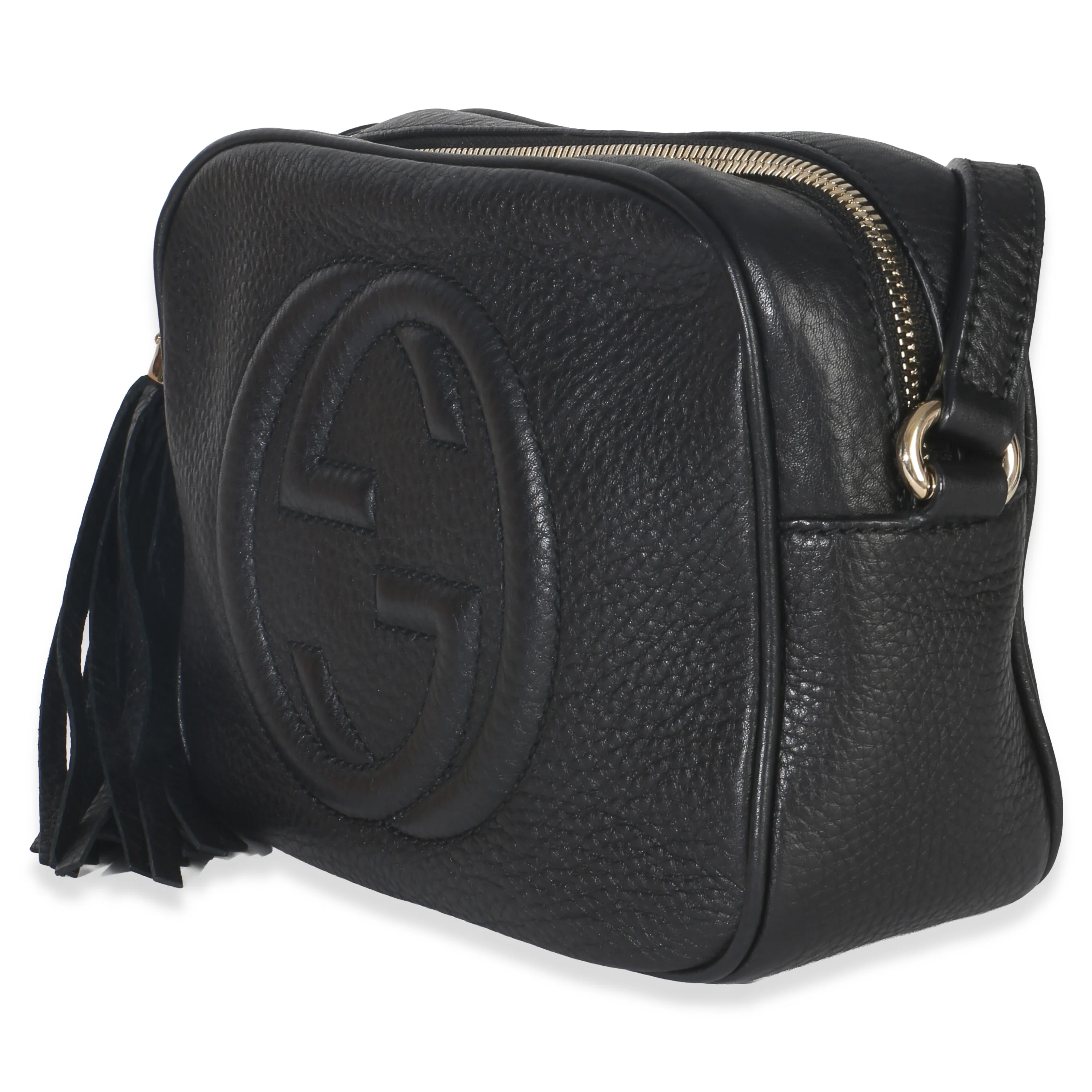 Black Pebbled Calfskin Small Soho Disco Crossbody - Image 3