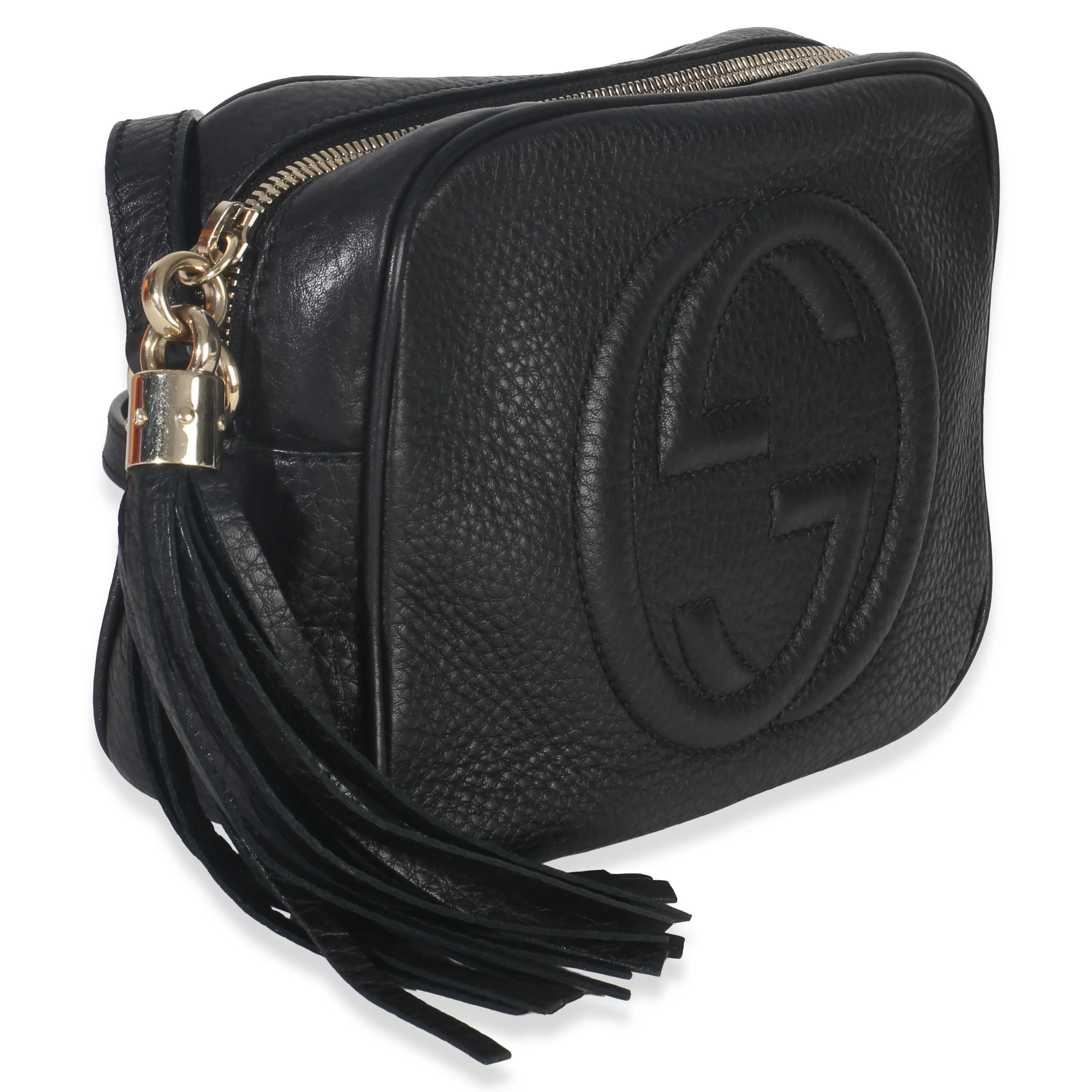 Black Pebbled Calfskin Small Soho Disco Crossbody - Image 4
