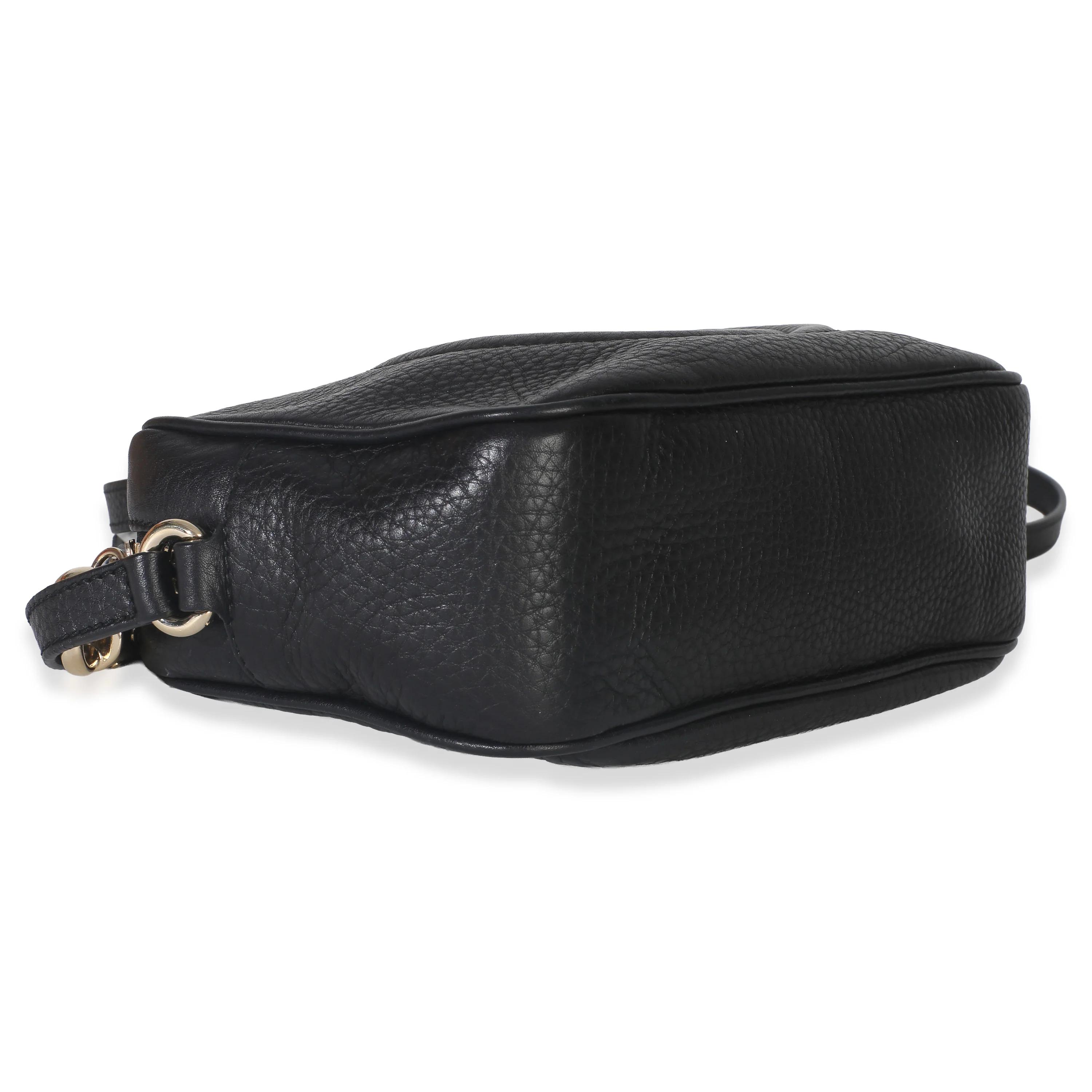 Black Pebbled Calfskin Small Soho Disco Crossbody - Image 8