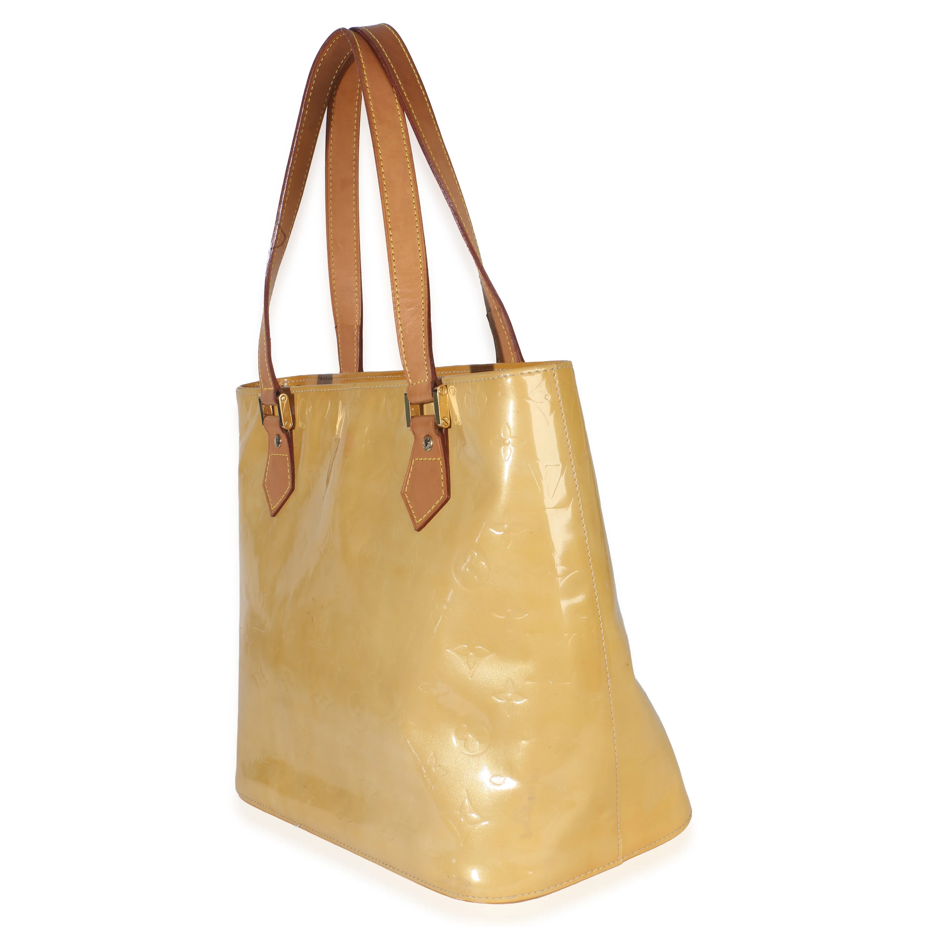 Vintage Yellow Monogram Vernis Houston - Image 2