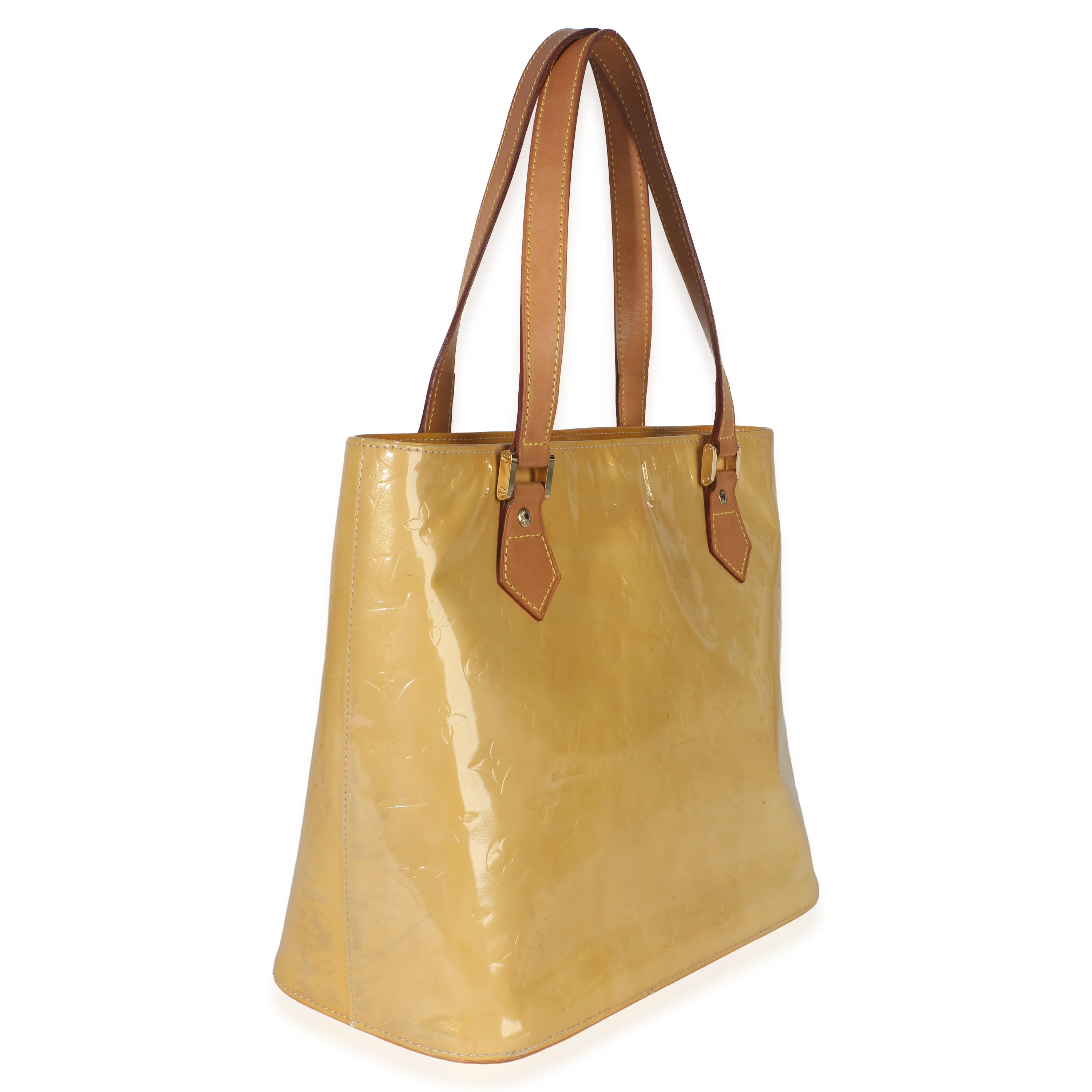 Vintage Yellow Monogram Vernis Houston - Image 3