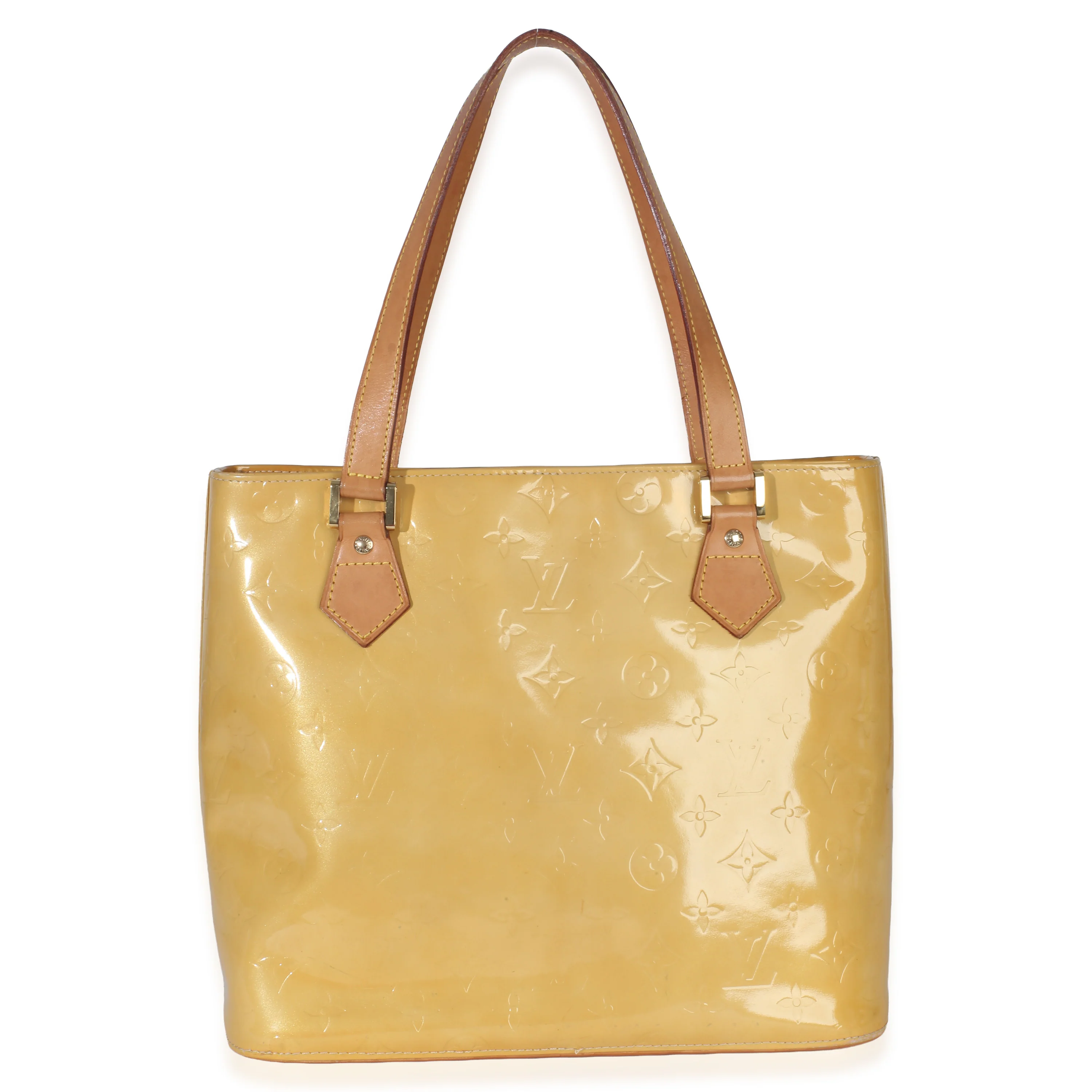 Vintage Yellow Monogram Vernis Houston - Image 4