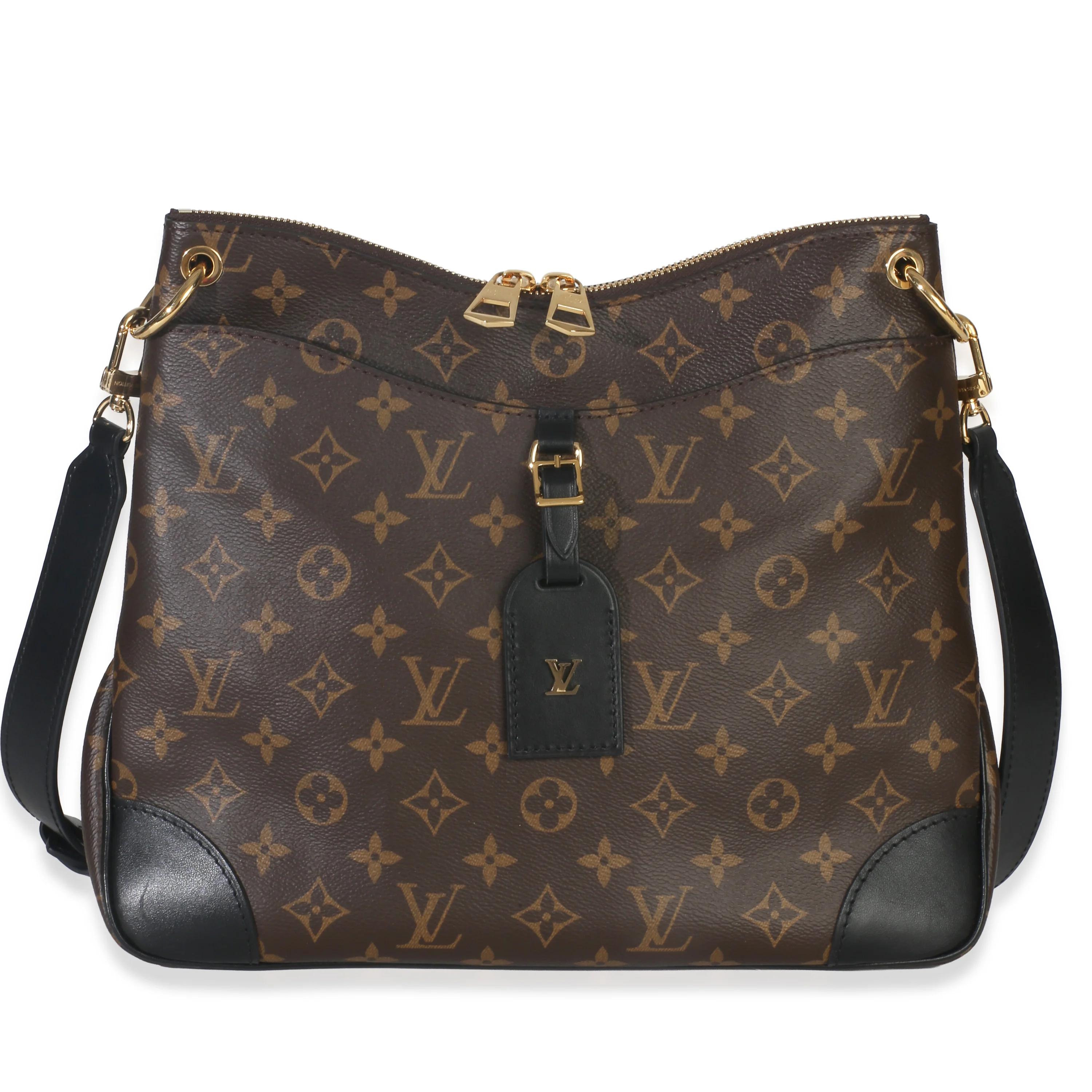 Black Monogram Canvas Odeon MM
