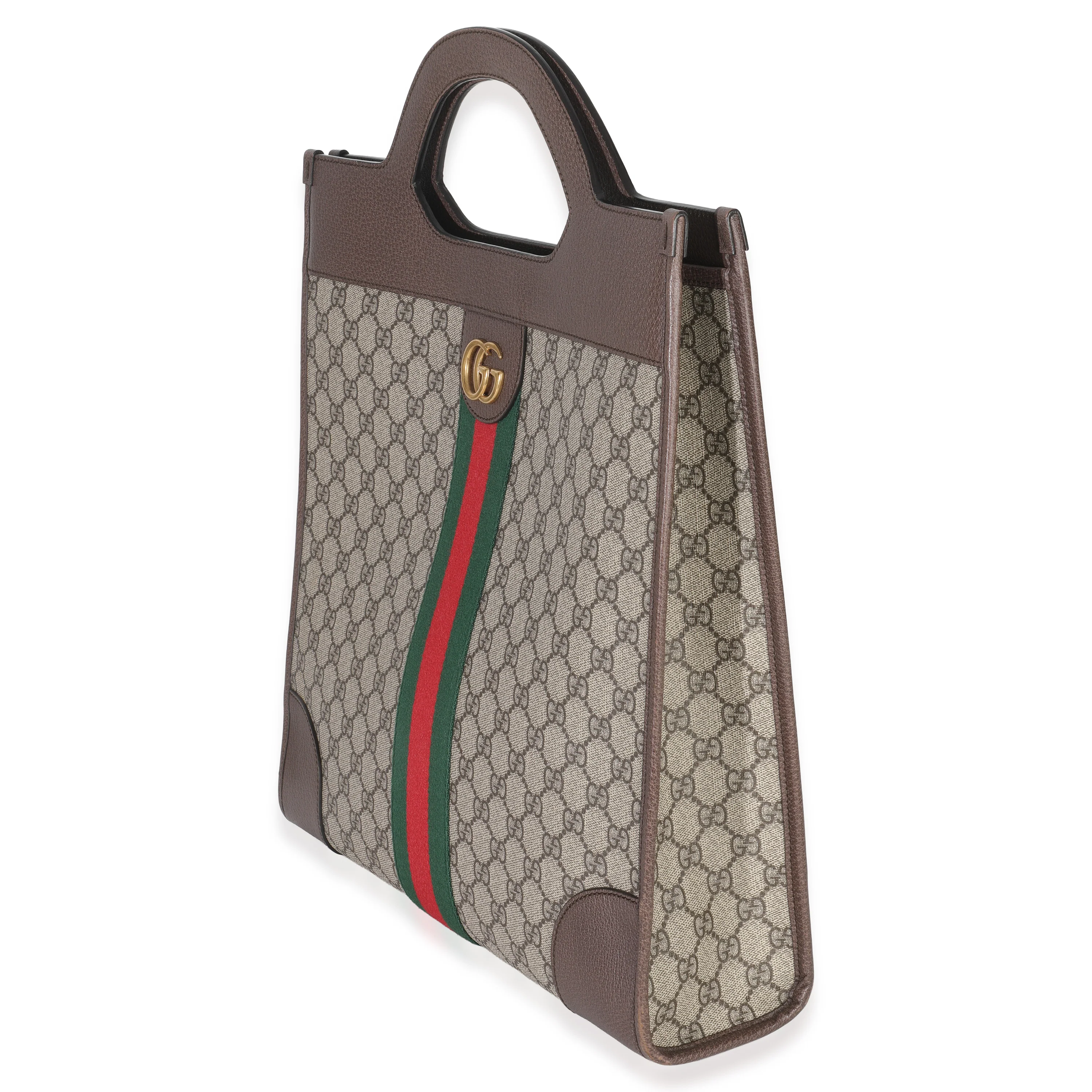 GG Supreme Beige Large Ophidia Tote - Image 2