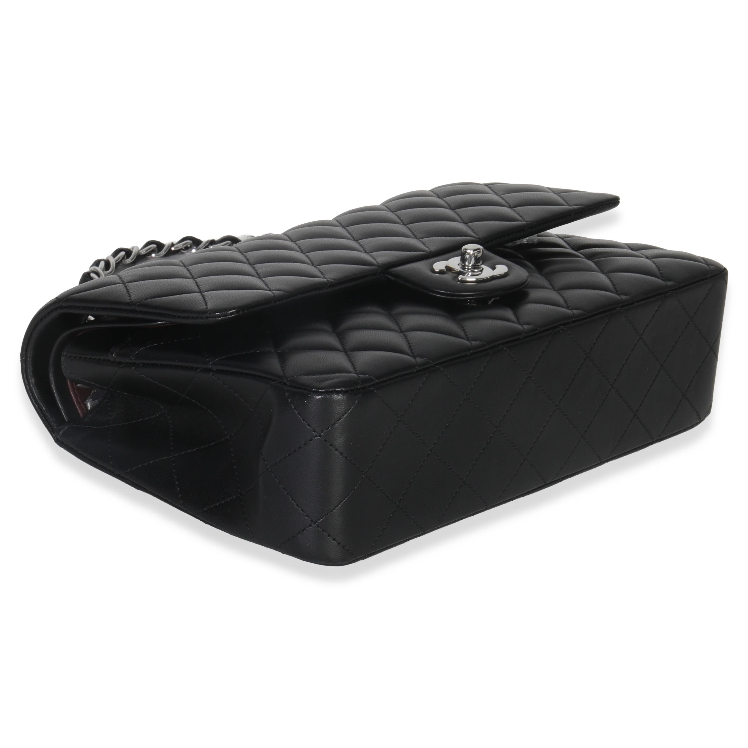 Black Quilted Lambskin Medium Classic Double Flap Bag - Image 6