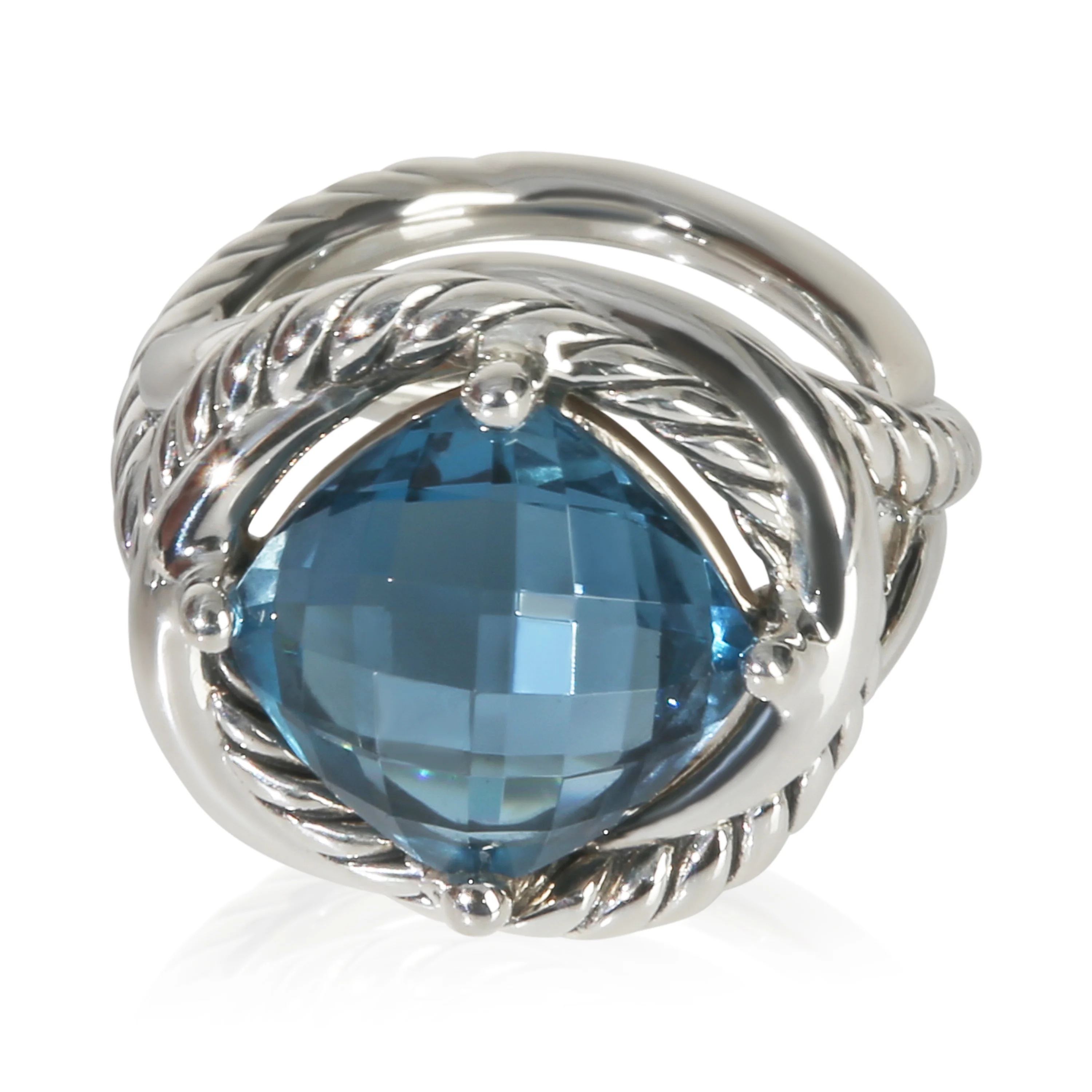 Sterling Silver Topaz Infinity Ring