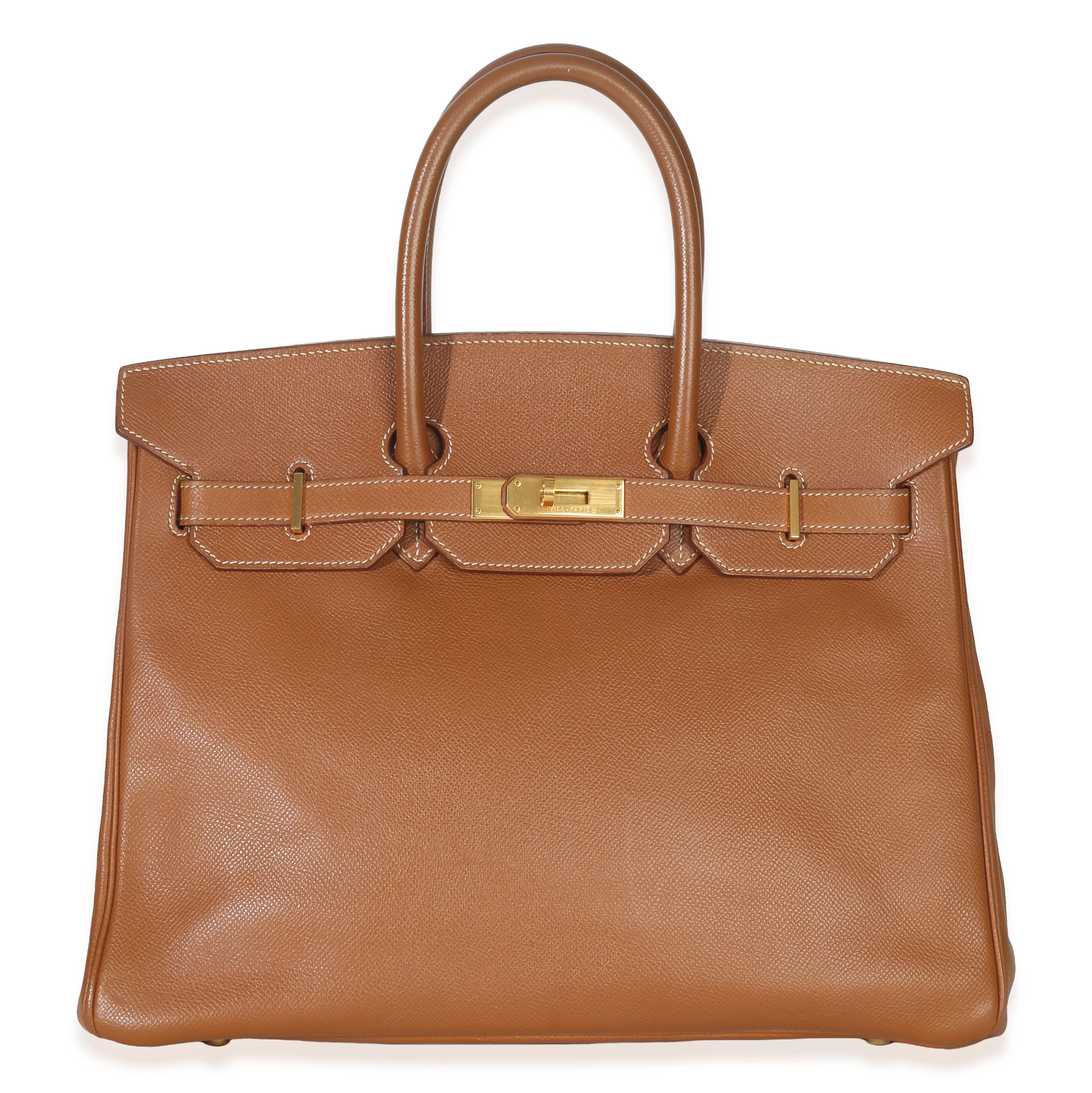 Gold Courchevel Birkin 35 GHW