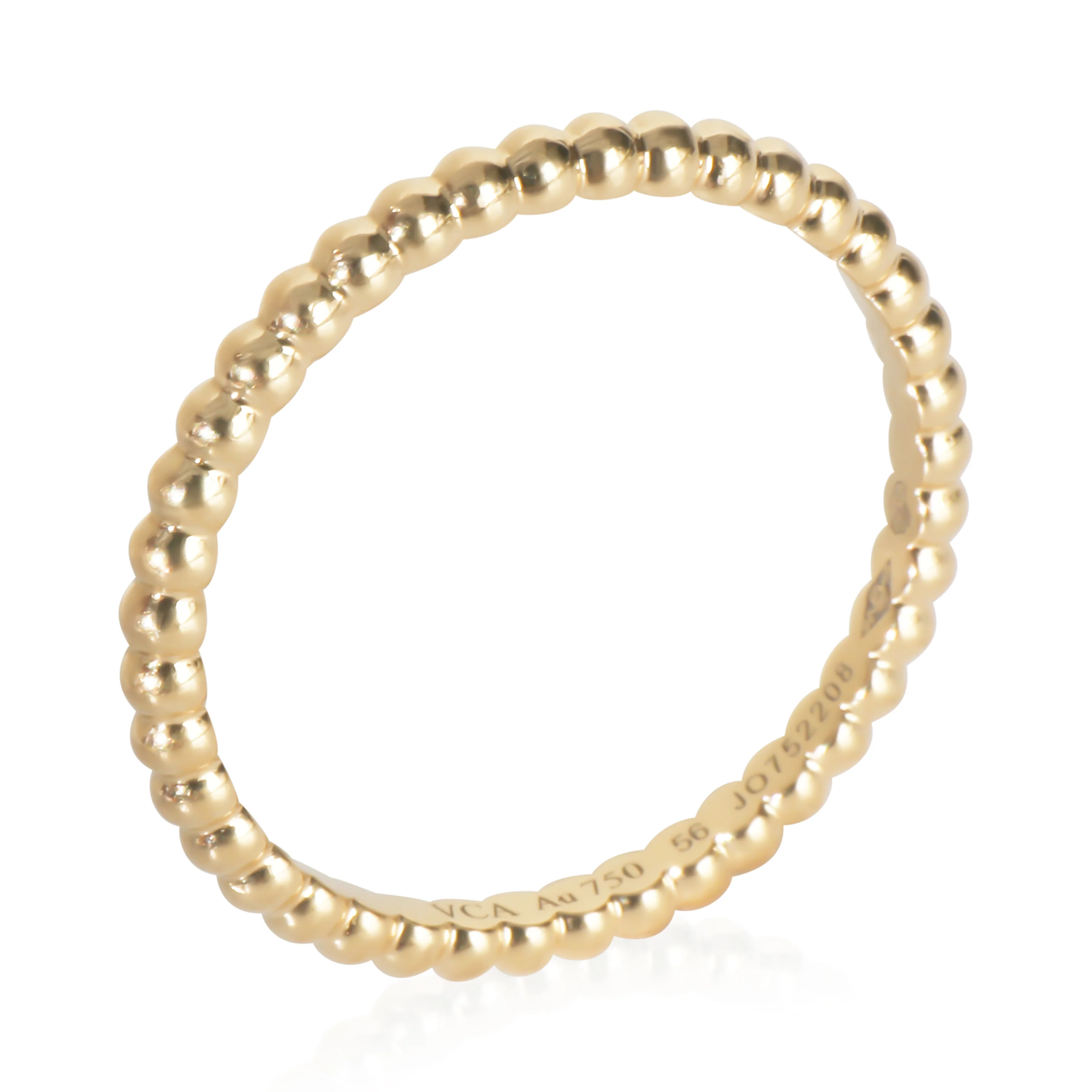 Yellow Gold  Small Model Perlee Ring - Image 6