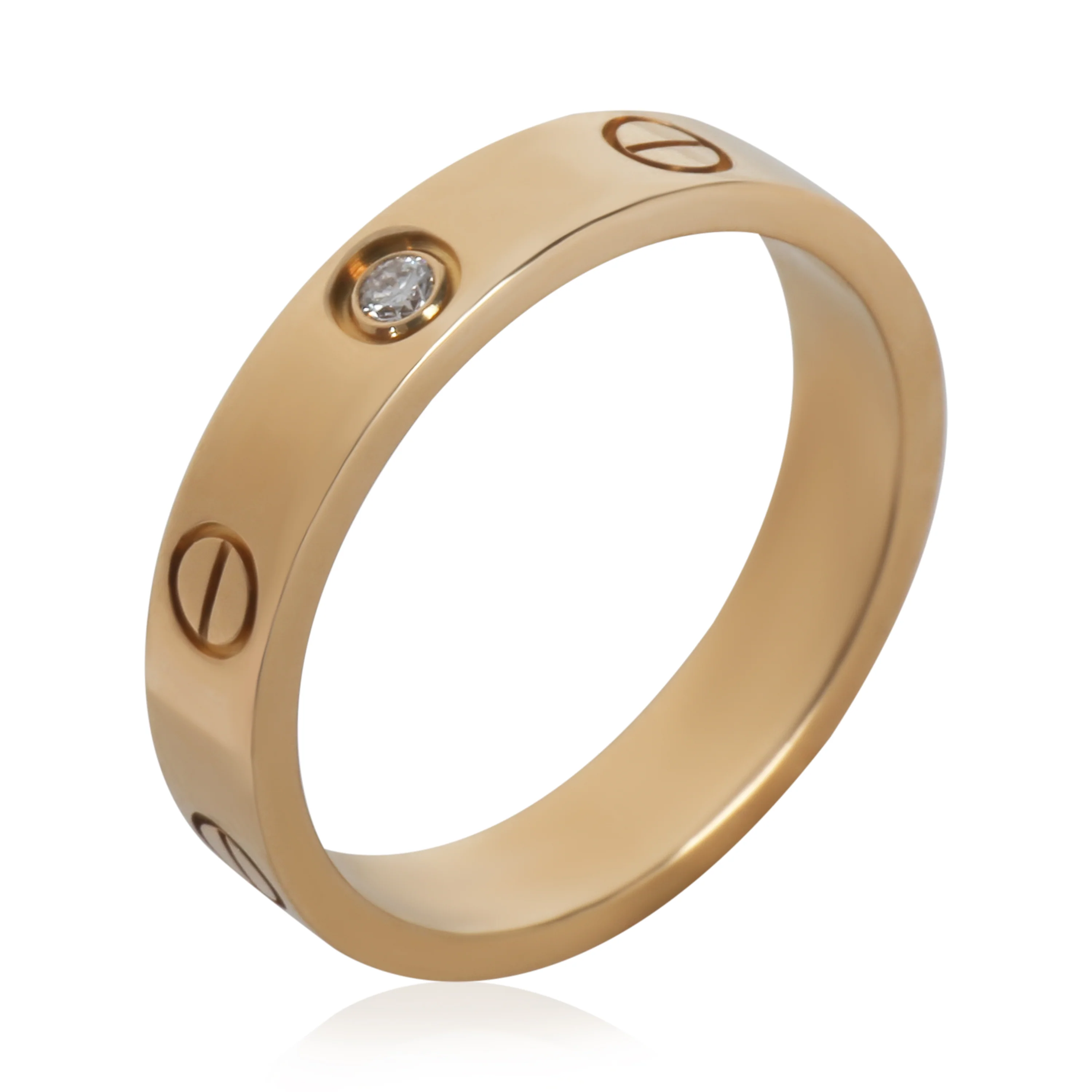 Yellow Gold Small Model Love Ring - Image 4