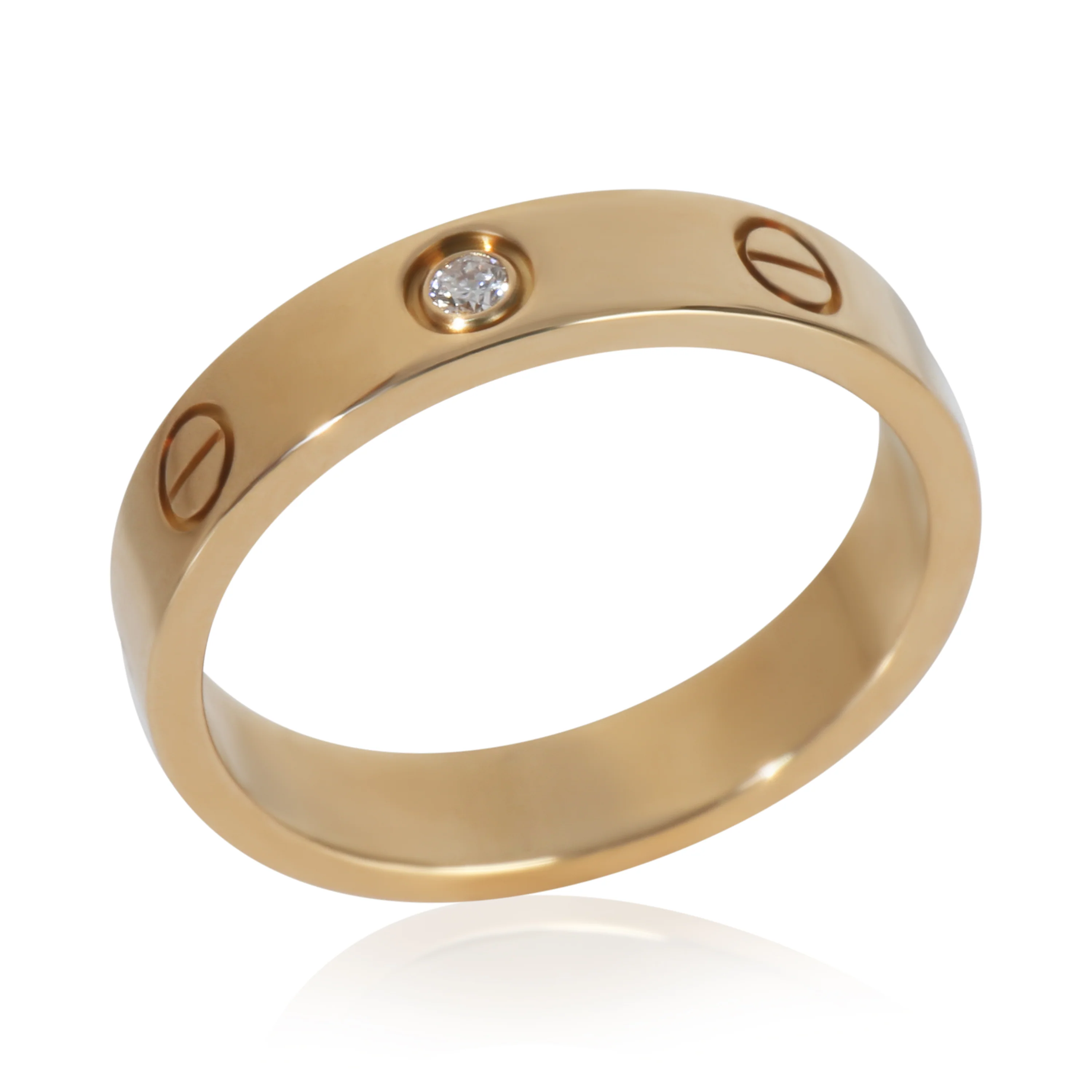 Yellow Gold Small Model Love Ring - Image 6
