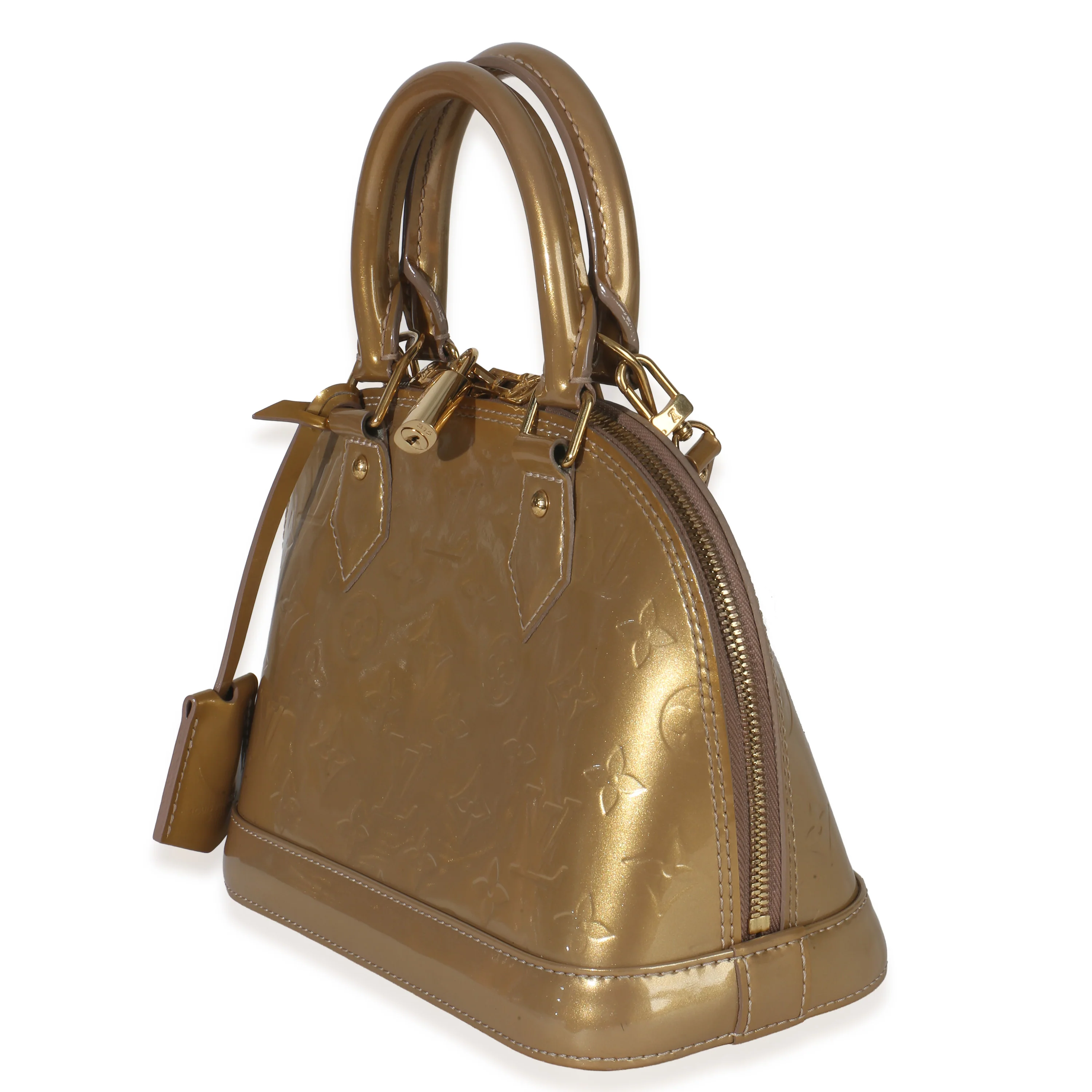 Beige Poudre Monogram Vernis Alma BB - Image 2