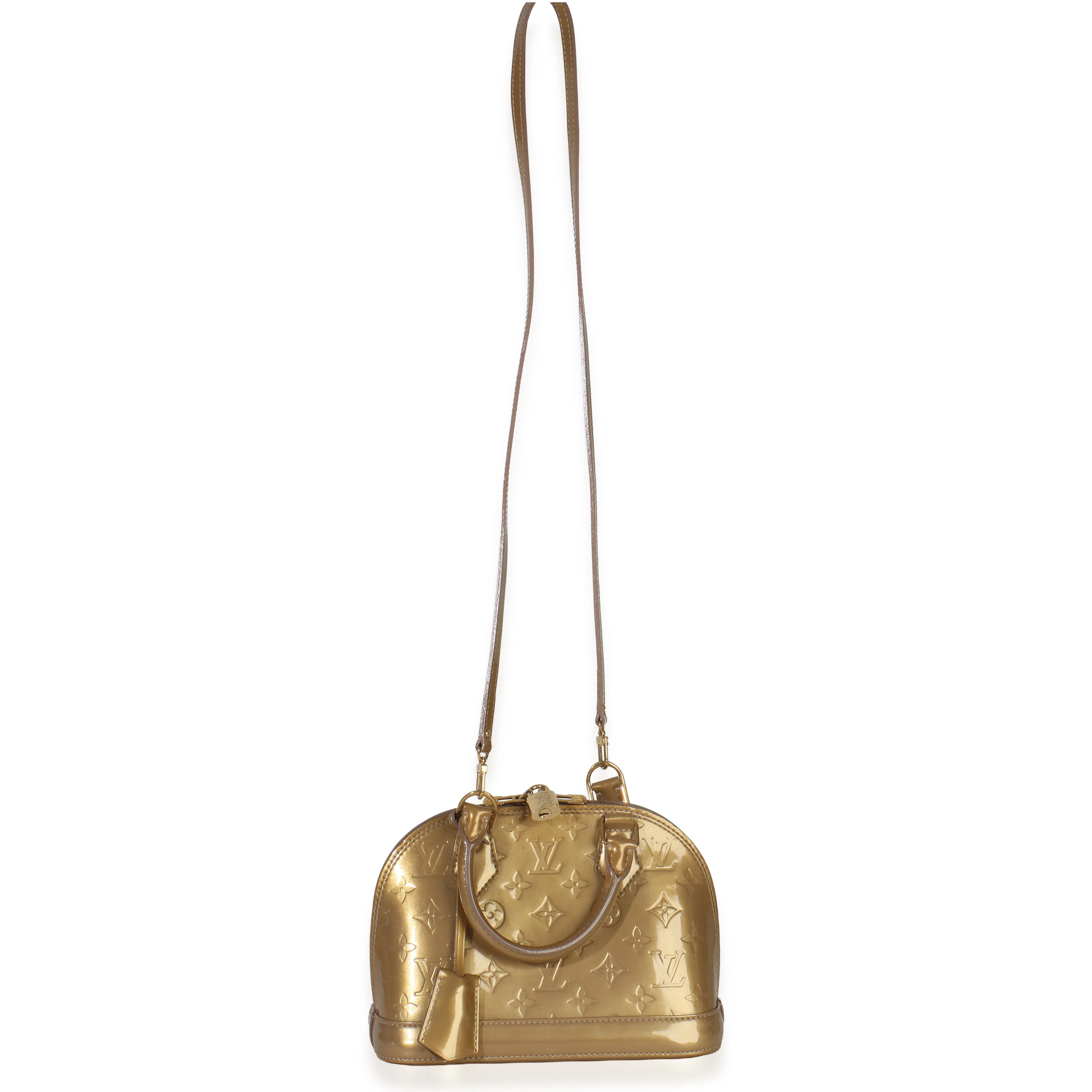 Beige Poudre Monogram Vernis Alma BB - Image 8