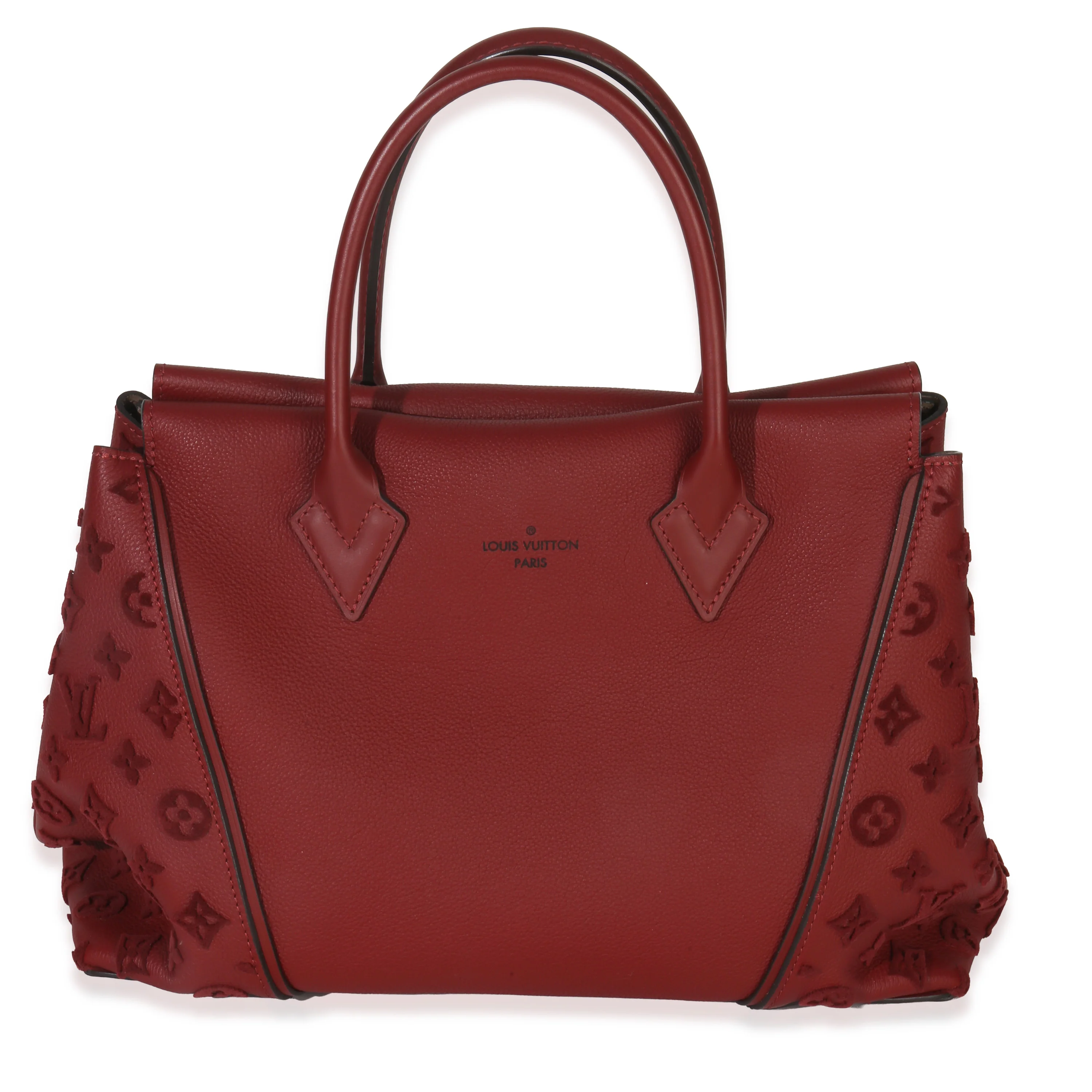 Red Tuffetage Veau Cachemire Tote W MM