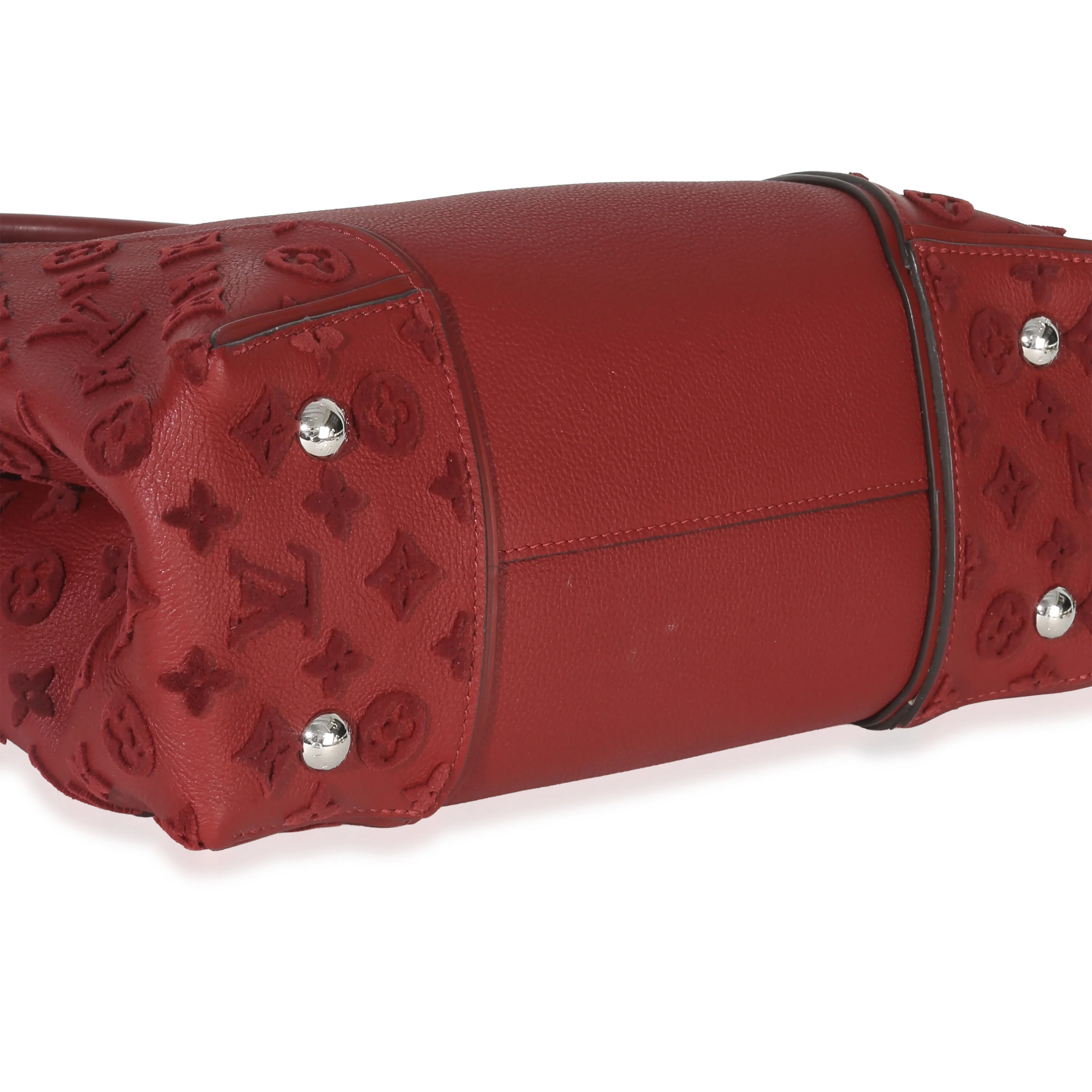Red Tuffetage Veau Cachemire Tote W MM - Image 6