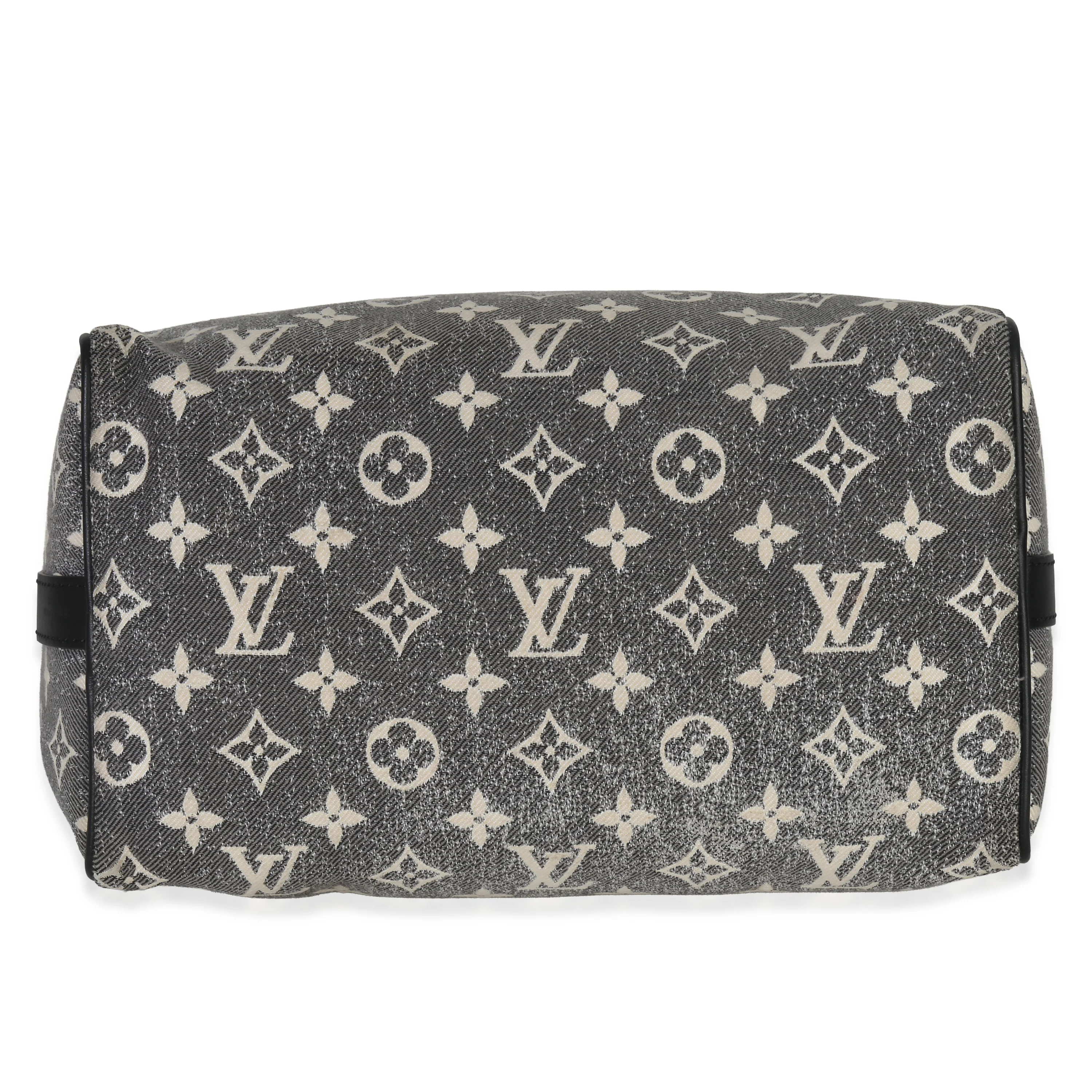 Black Monogram Denim Jacquard Speedy Bandouliere 25 - Image 5
